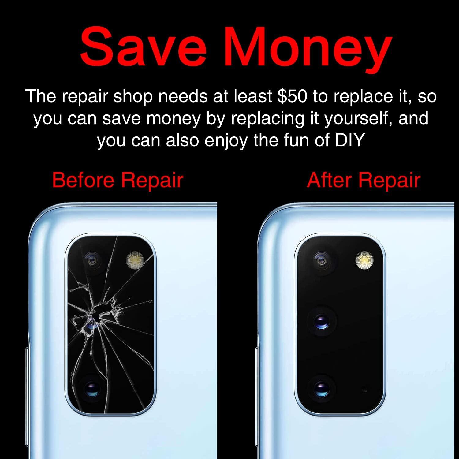 2 Piezas Cristal de Lente de Cámara ASDAWN para Galaxy S20