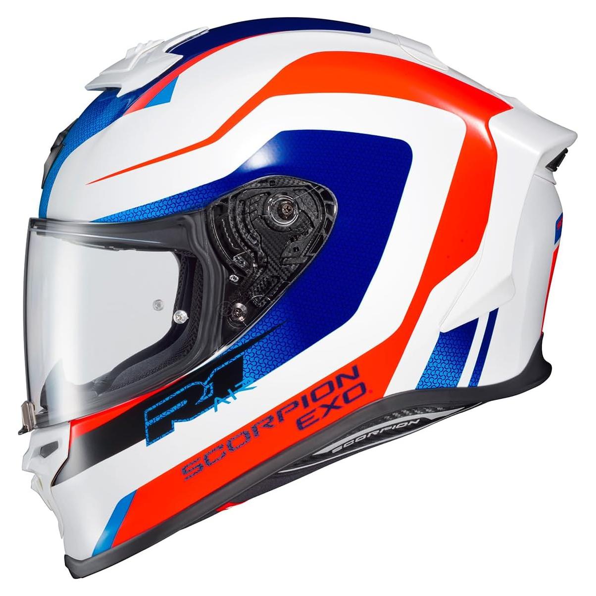 Casco Integral ScorpionEXO R1 Air 2X Grande Rojo/Blanco/Azul
