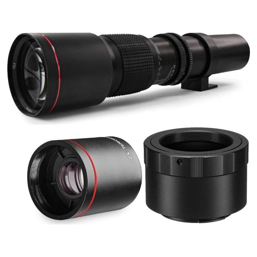 Lente Telefoto Zoom 500-1000mm Commander para Canon EF-M