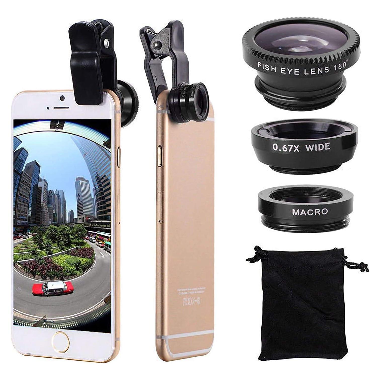 Kit de Lentes para Cámara de Teléfono Anjielo Smart 3 en 1