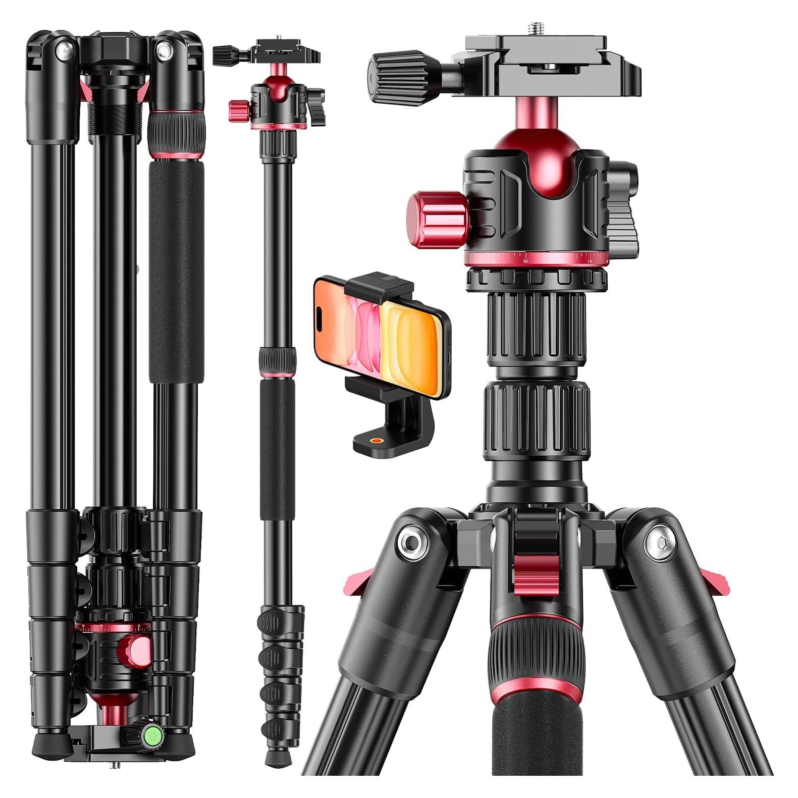 Trípode CAMBOFOTO TM265A 80" Aluminio 15kg Cabeza de Bola