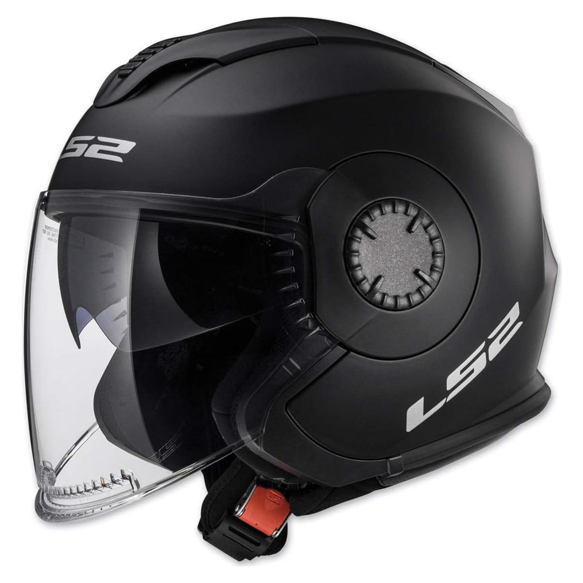 Casco LS2 Verso Abierto Negro Mate Doble Visera