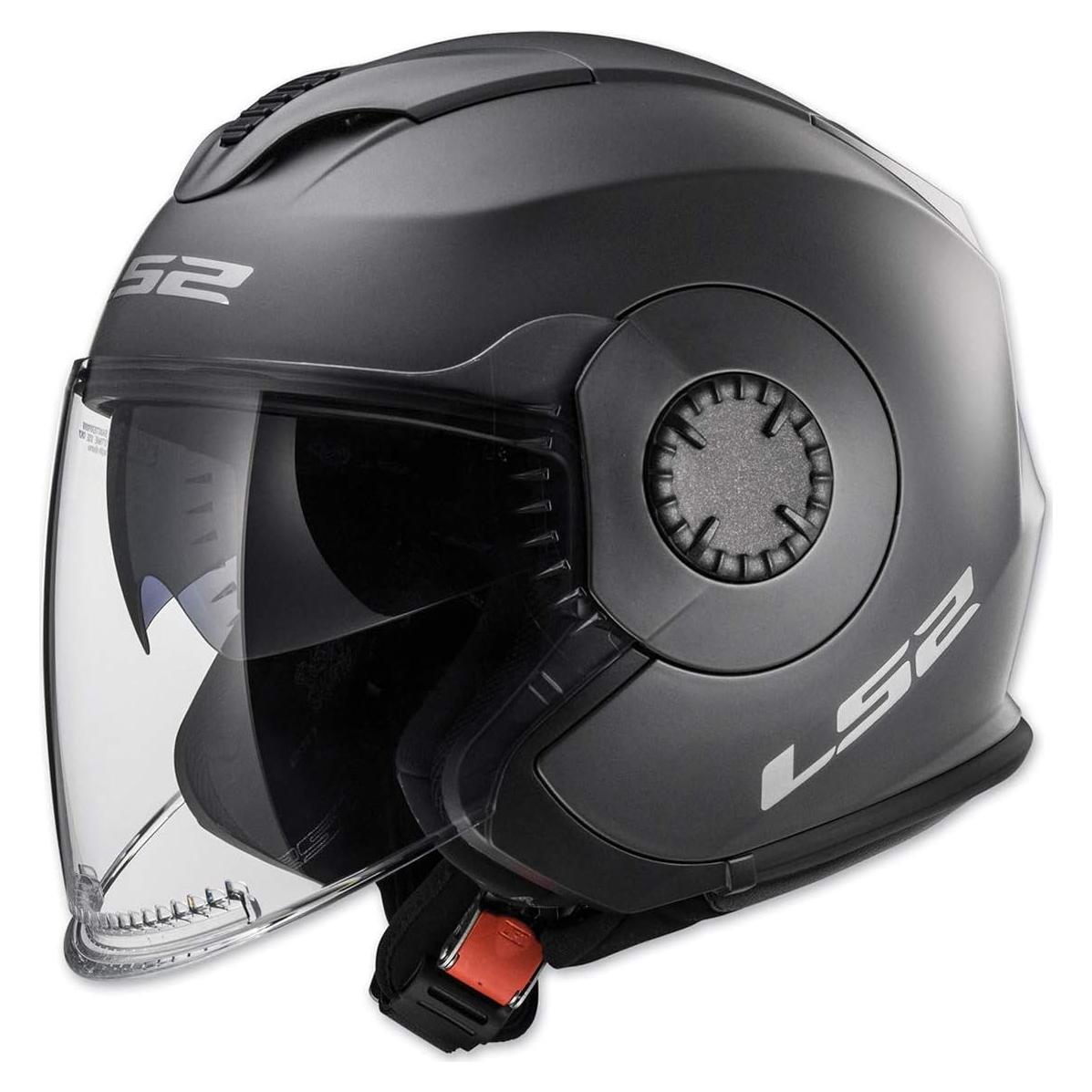 Casco LS2 Verso Abierto Titanio Mate X-Pequeño