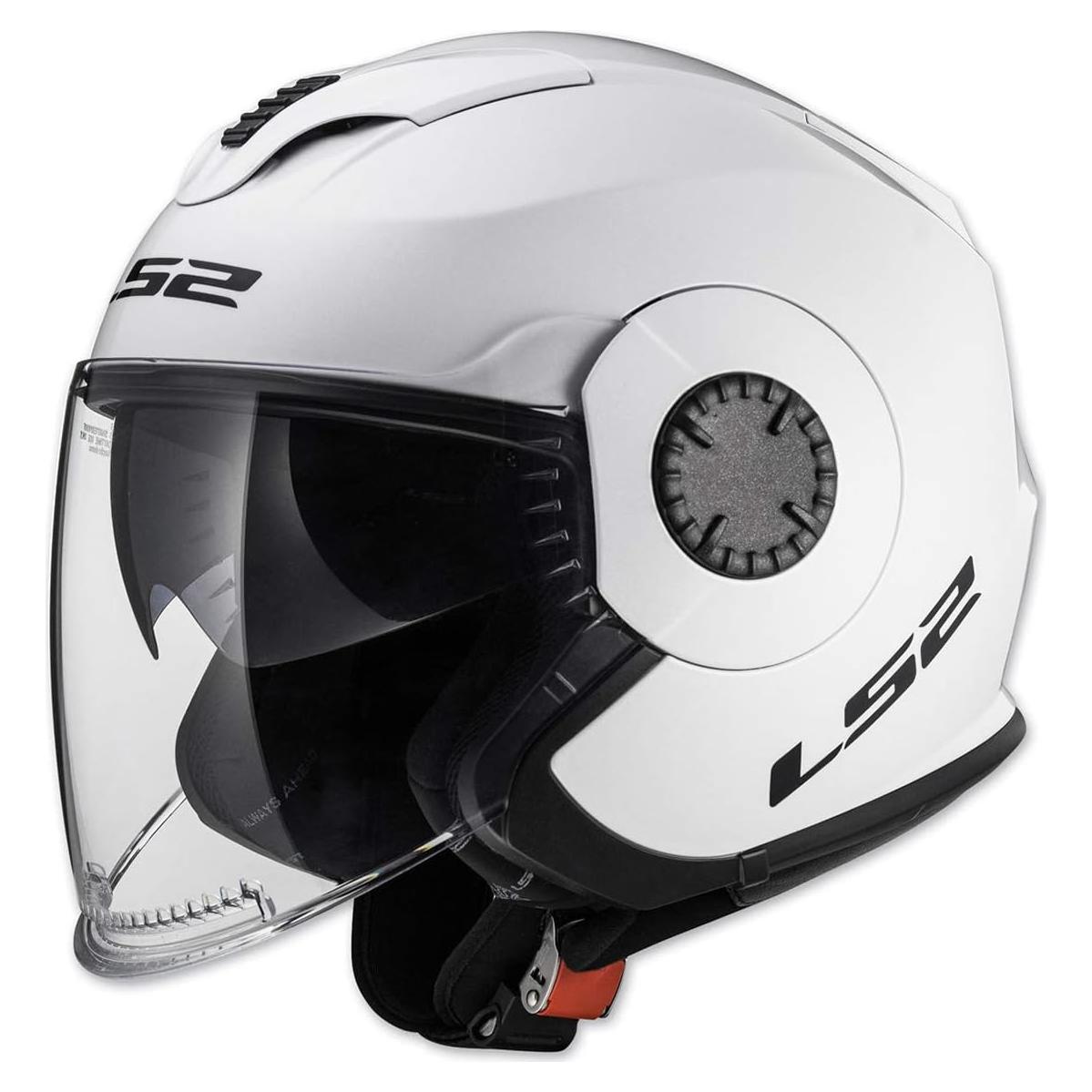 Casco LS2 Helmets Verso Abierto Blanco Brillante