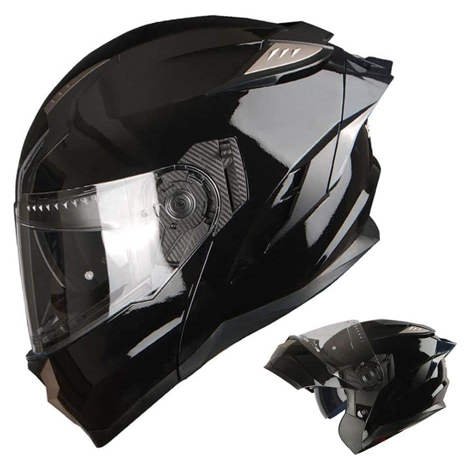 Casco Modular 1Storm HJA119 XL Negro Brillante Antivaho