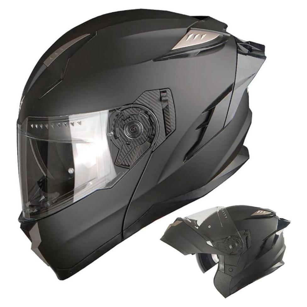 Casco Modular 1Storm HJA119 XL Negro Mate Antivaho