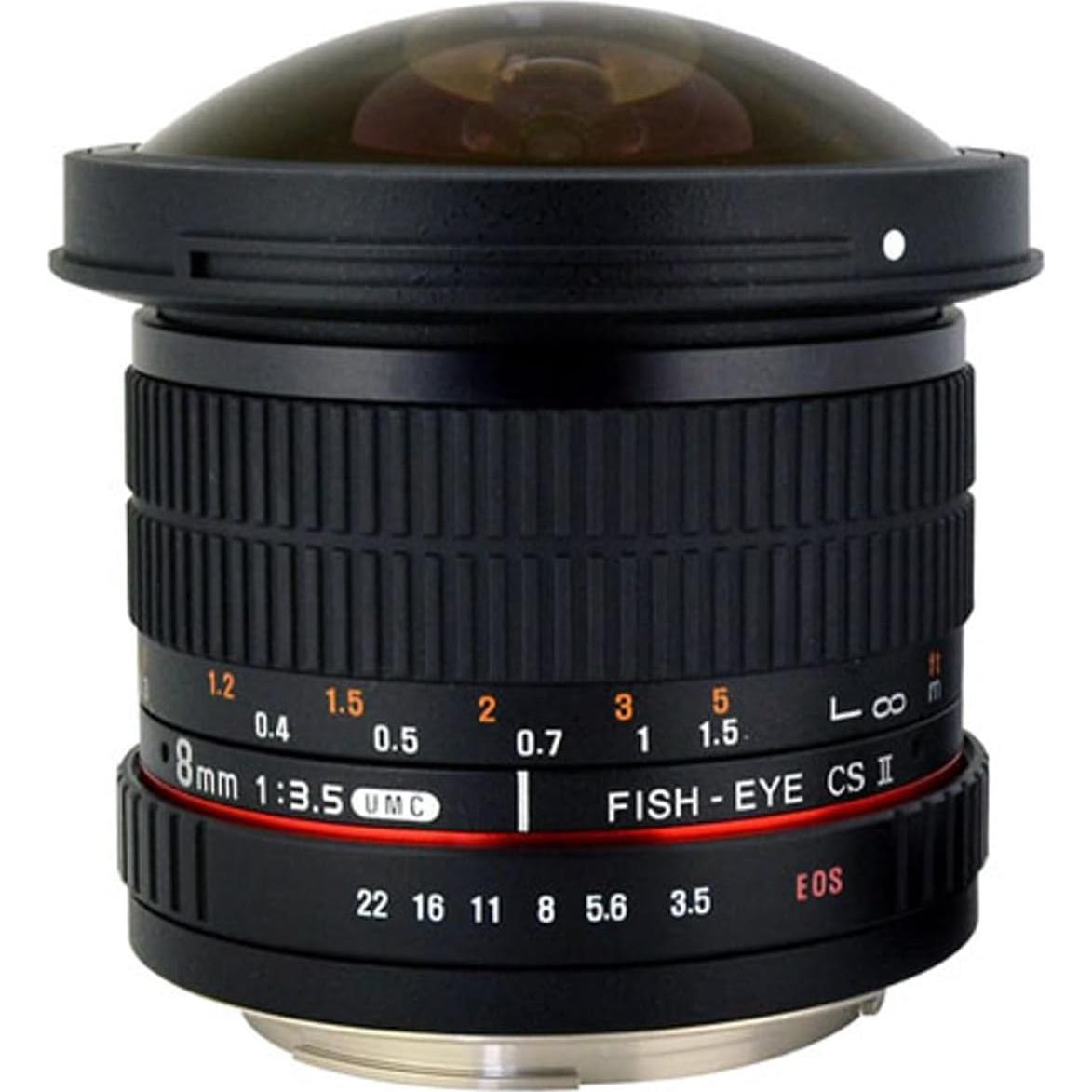 Lente Ojo de Pez Rokinon 8mm f/3.5 HD para Canon EF