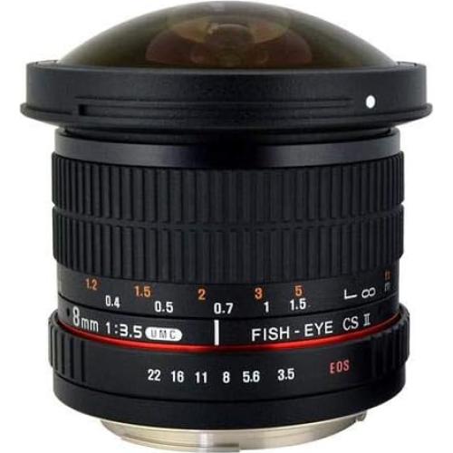 Lente Ojo de Pez Rokinon 8mm f/3.5 HD para Canon EF