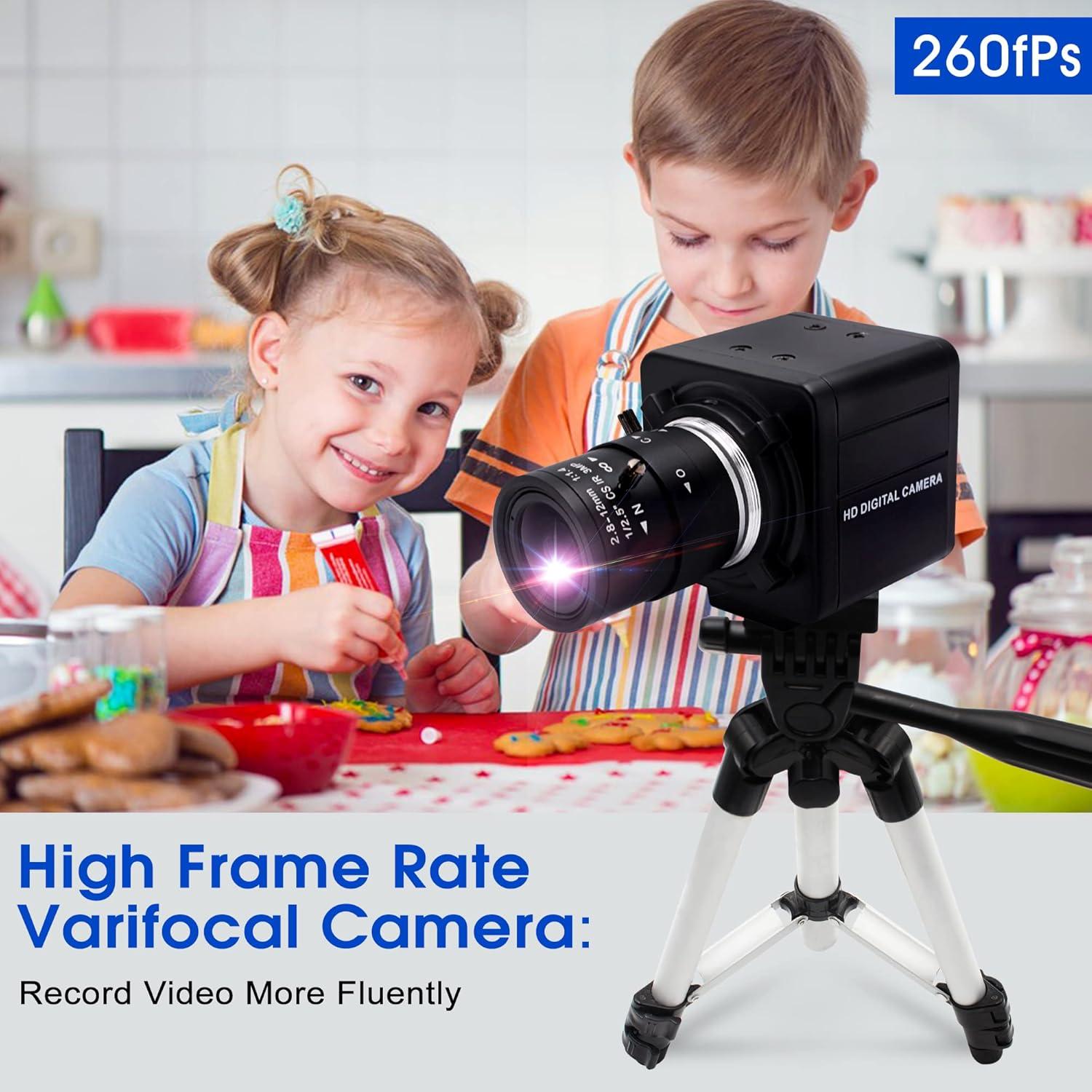 Cámara Web IEights 2.8-12mm 4X Zoom 1080P 260fps USB