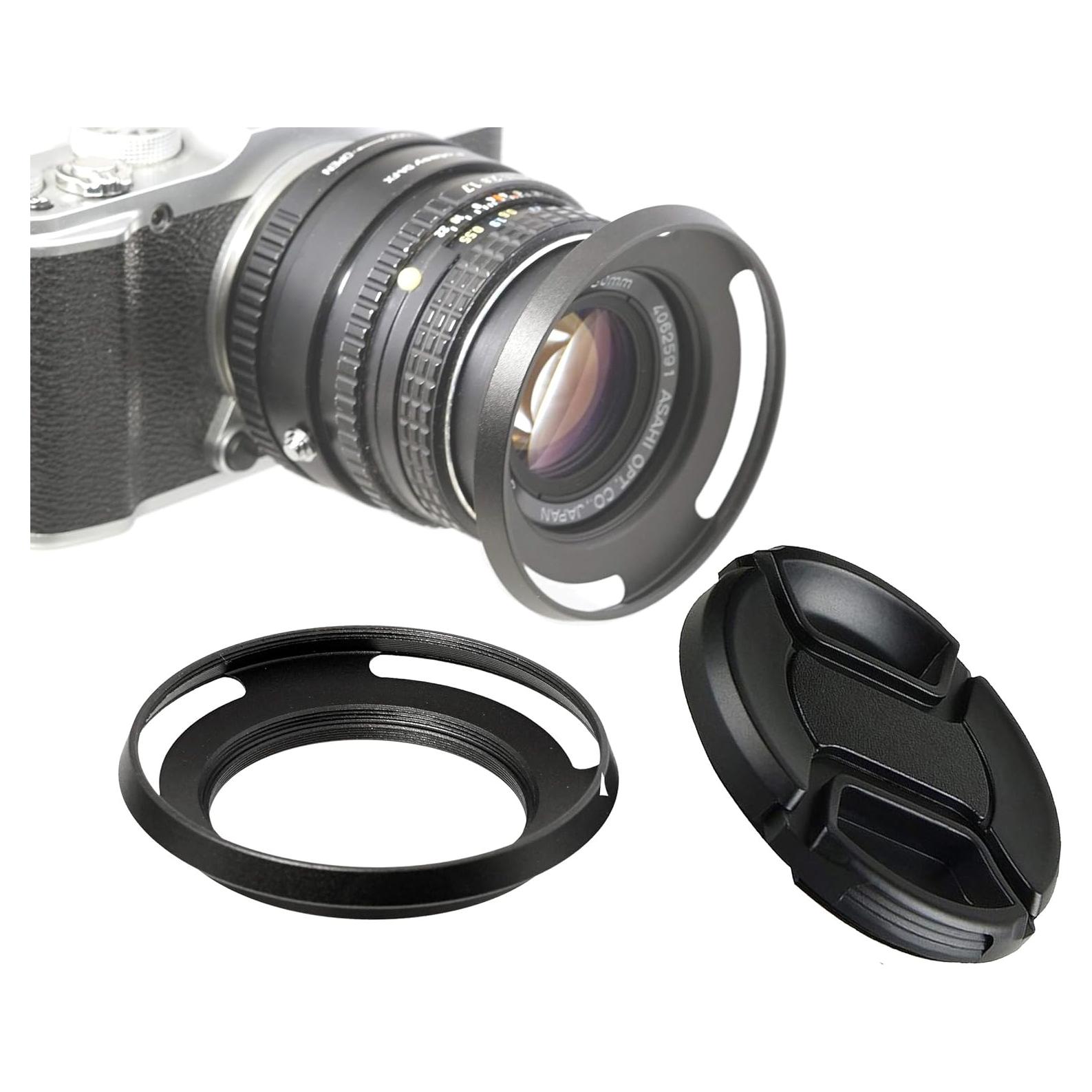 Capucha de Lente Fotasy 37mm Metal Perfil Bajo Curvado