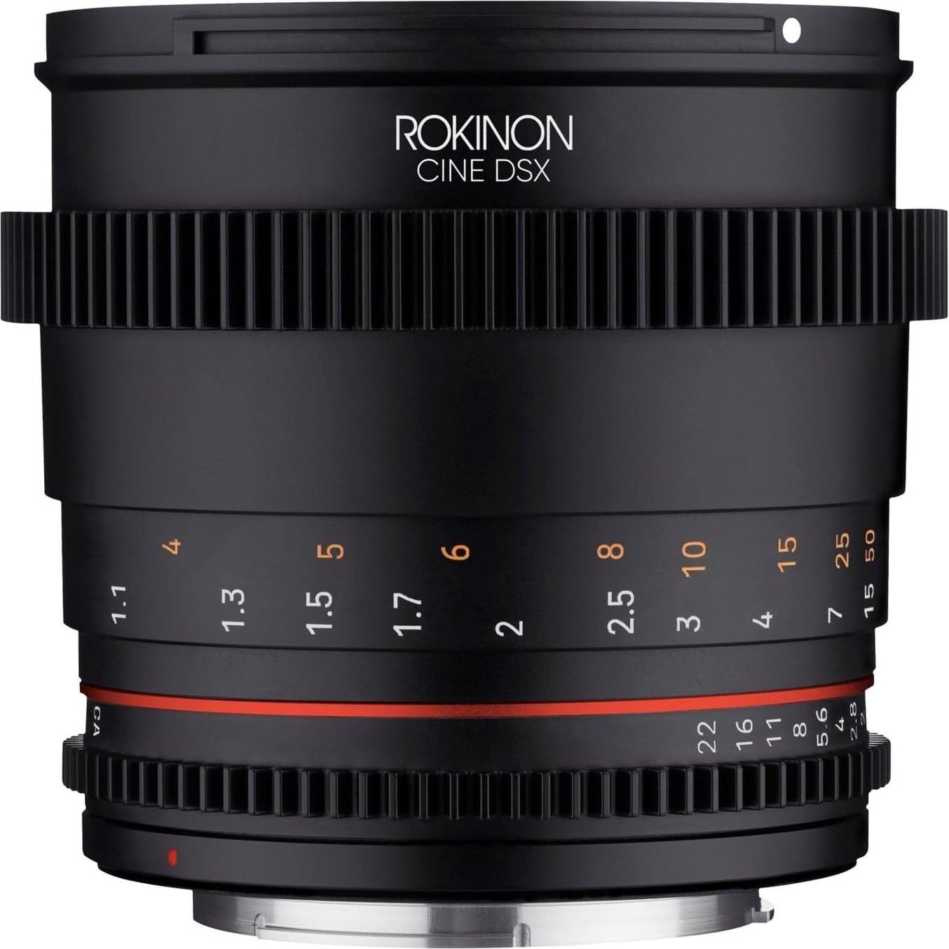 Lente Cine Rokinon DSX 85mm T1.5 para Canon EF