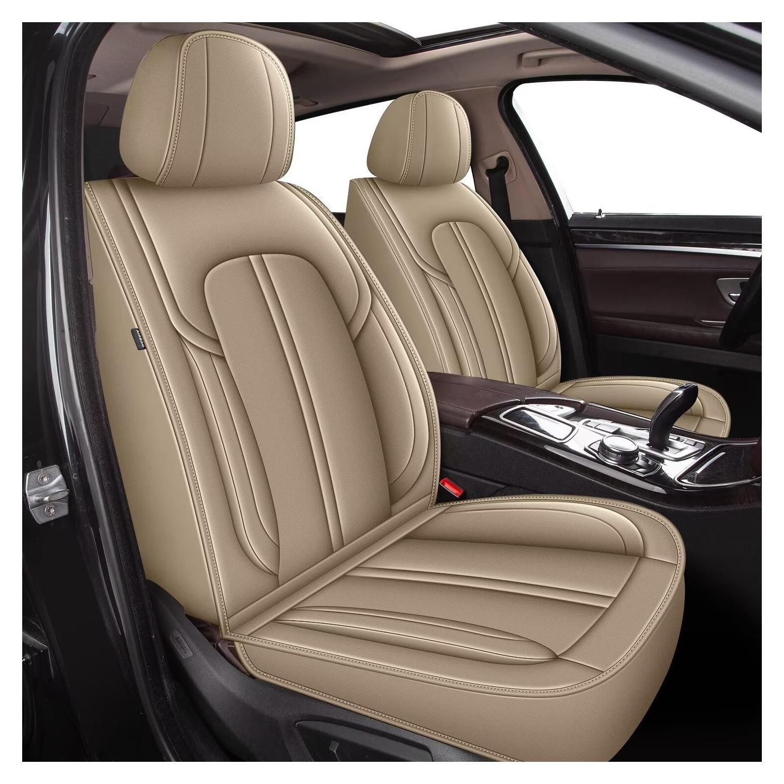 2 Fundas de Asiento Delantero DISUTOGO para Honda Civic 2003-2026 Beige