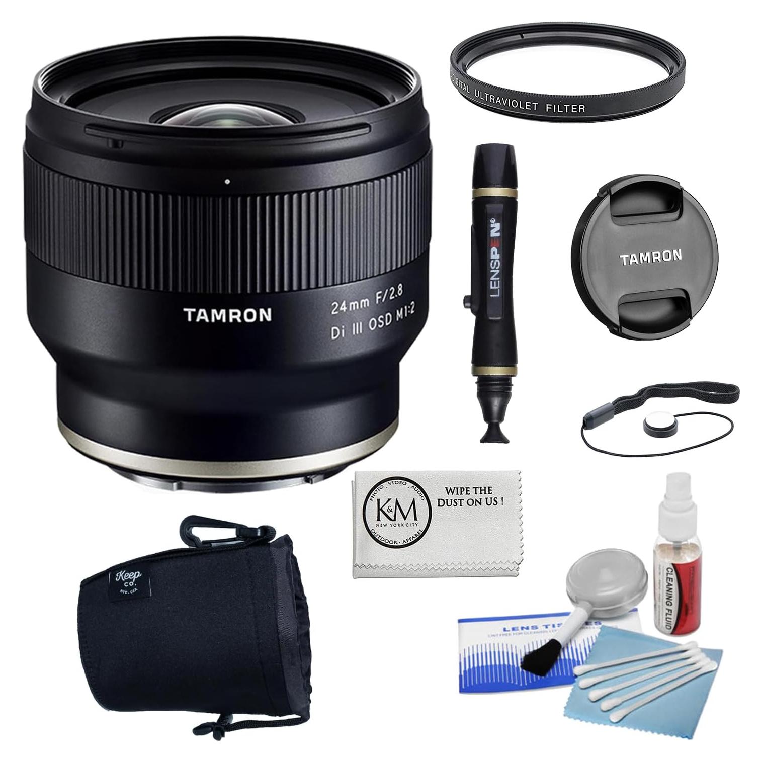 Lente Tamron 24mm f/2.8 Di III OSD M 1:2 para Sony E + Kit 7 Pzs