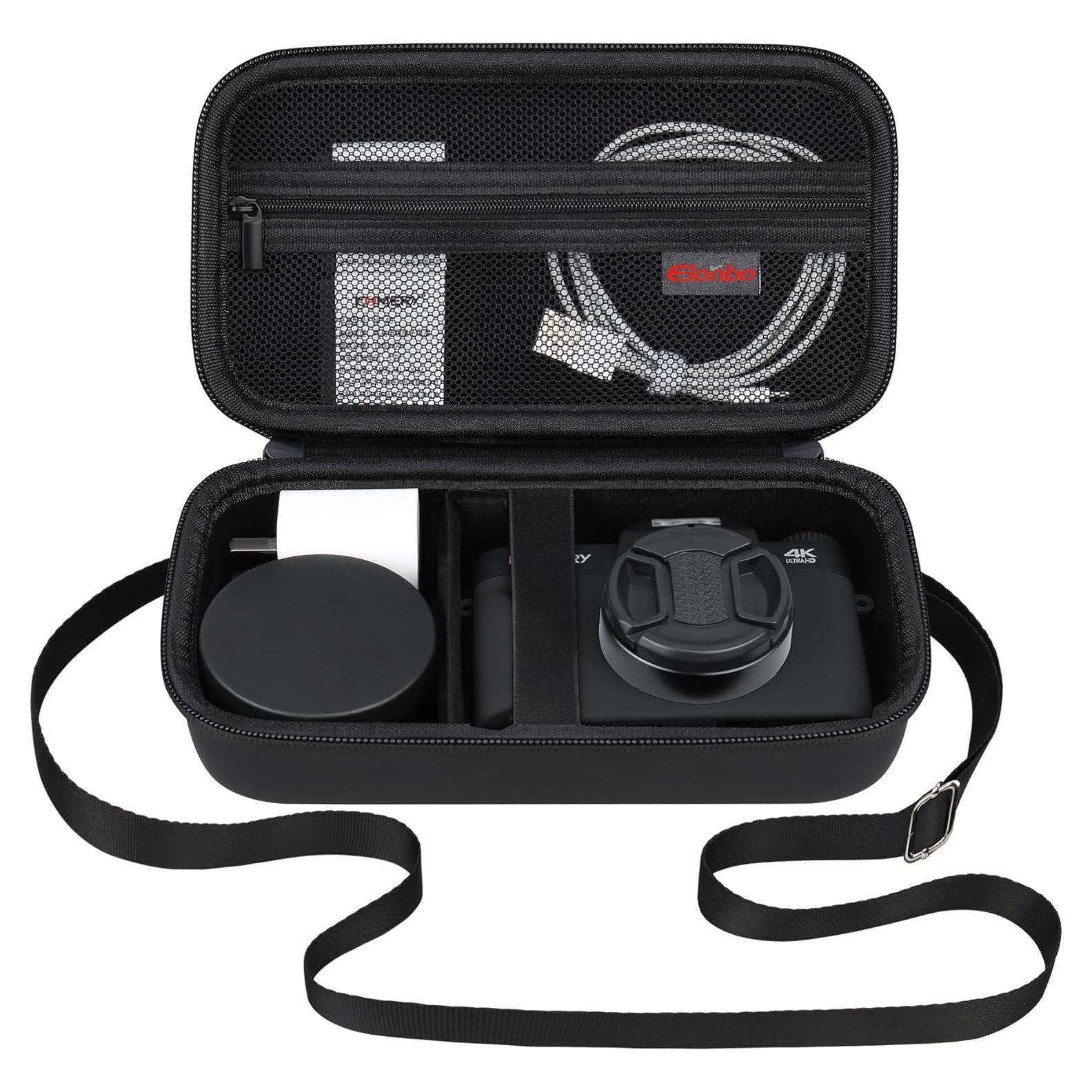 Funda de Cámara Digital 4K Elonbo con Correa - Negro