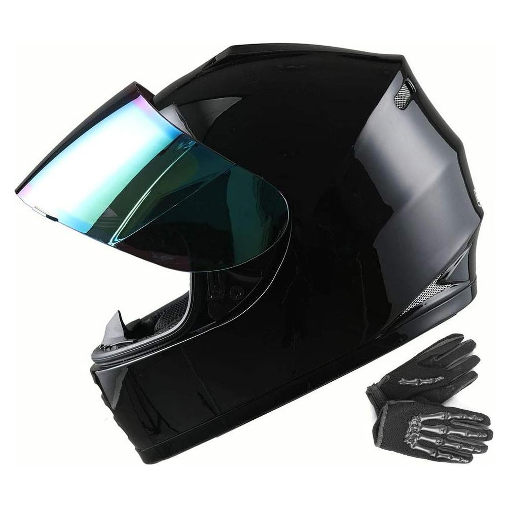 Casco Integral WOW HKY-B15 para Jóvenes + Guantes MX