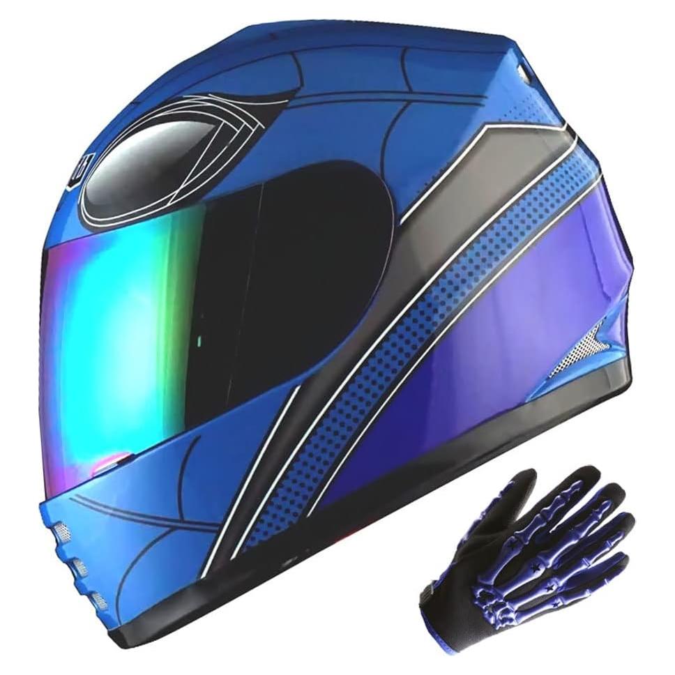 Casco Infantil WOW HKY-B15 + Guantes MX + Talla S 49-50 CM