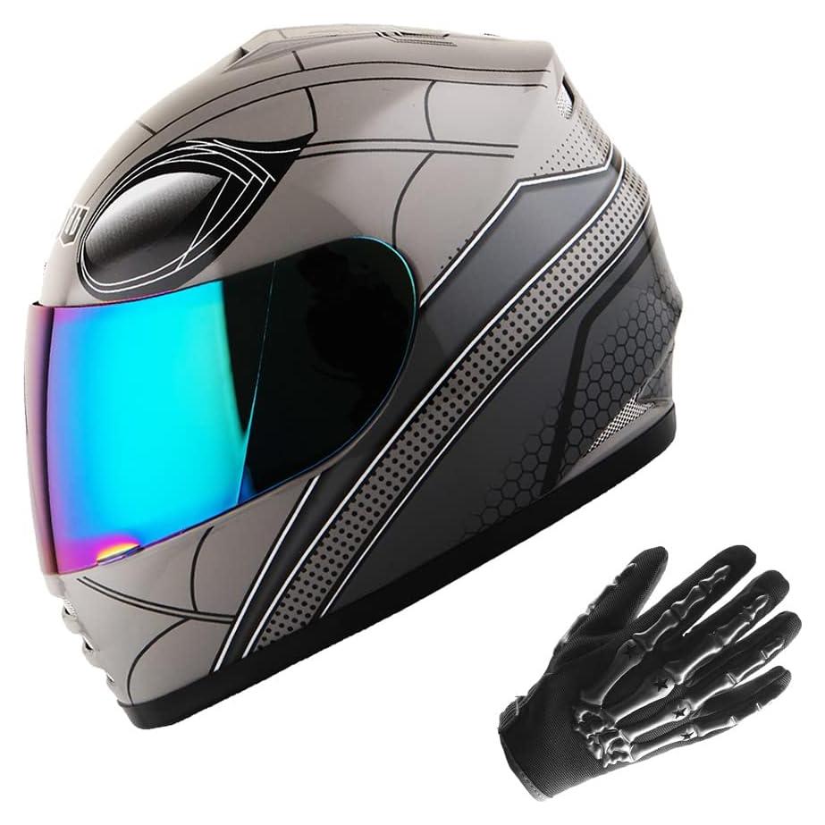 Casco Infantil WOW HKY-B15 + Guantes MX + Talla S