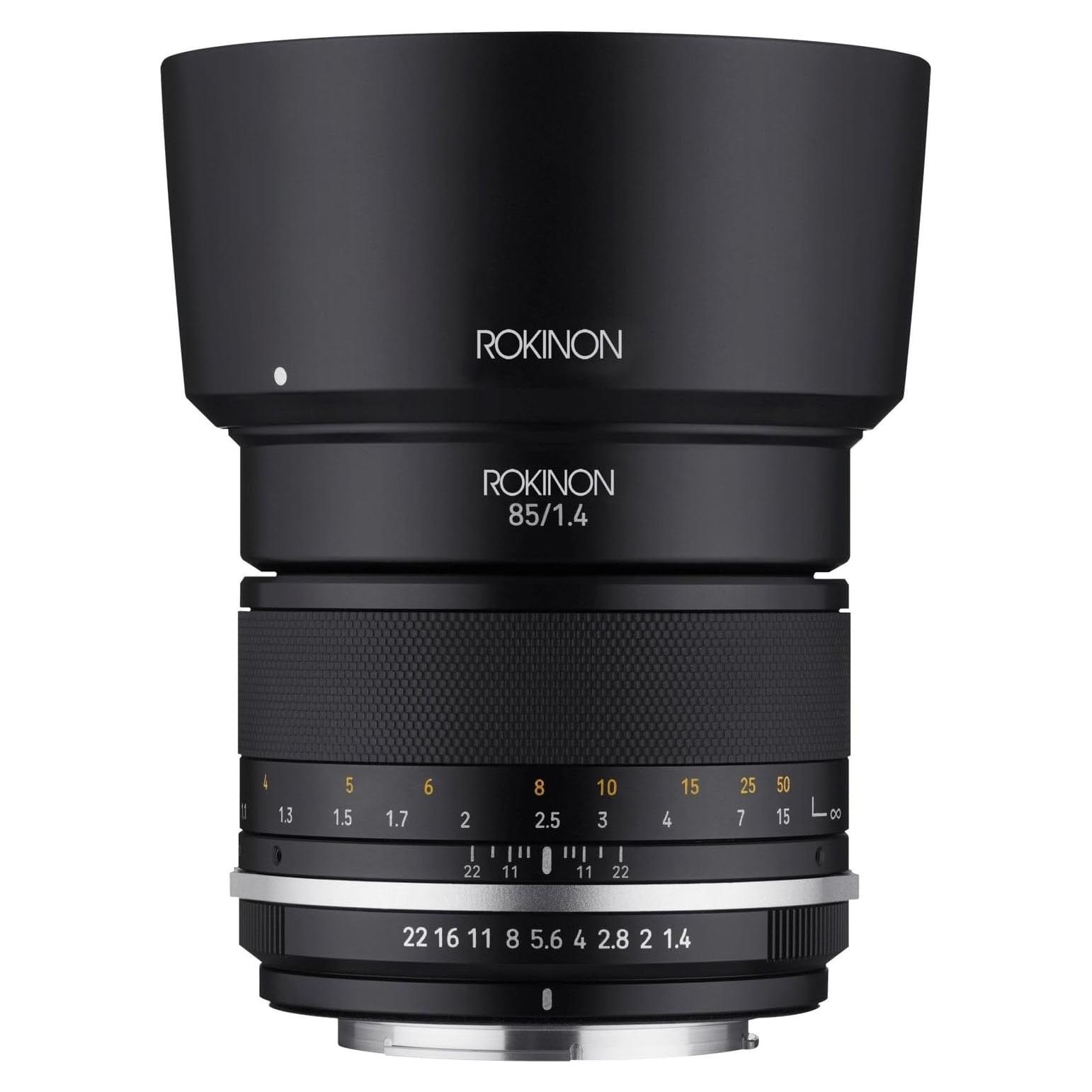 Lente Rokinon MF 85mm F1.4 Serie II para Canon M Sellado