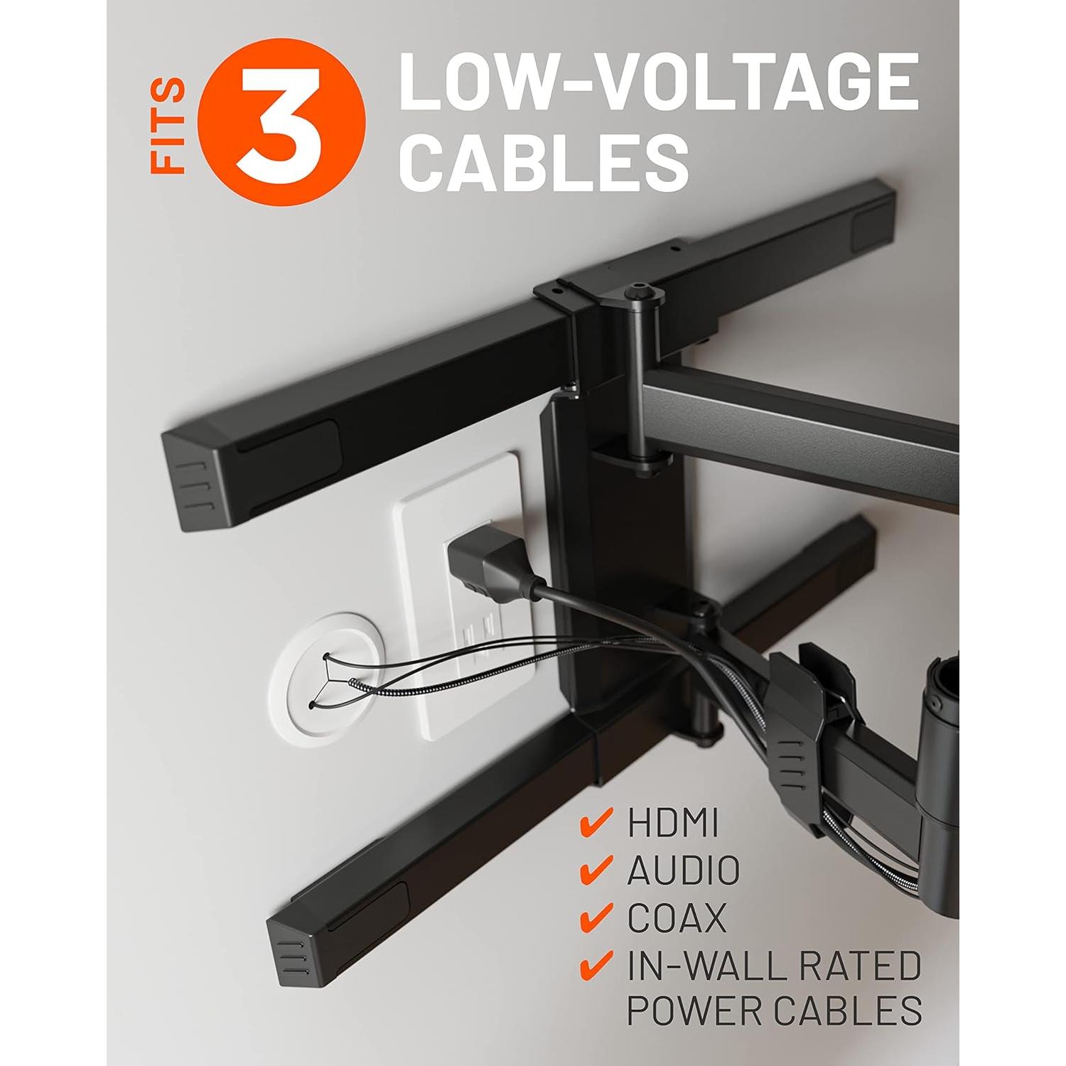 Ocultadores de Cables ECHOGEAR - Paquete de 4 Blancos