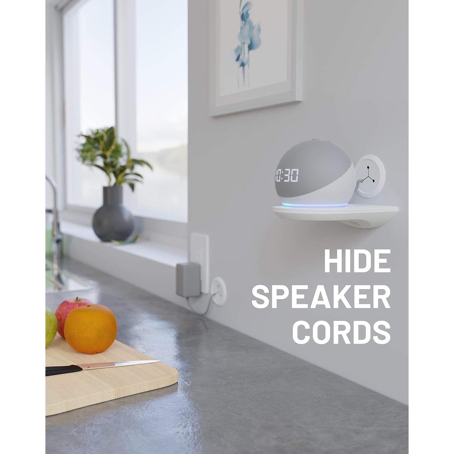 Ocultadores de Cables ECHOGEAR - Paquete de 4 Blancos