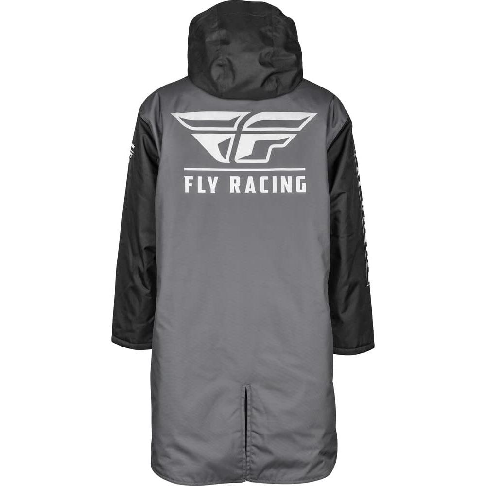Abrigo de Pit Fly Racing Negro/Gris Talla Única A Prueba de Agua