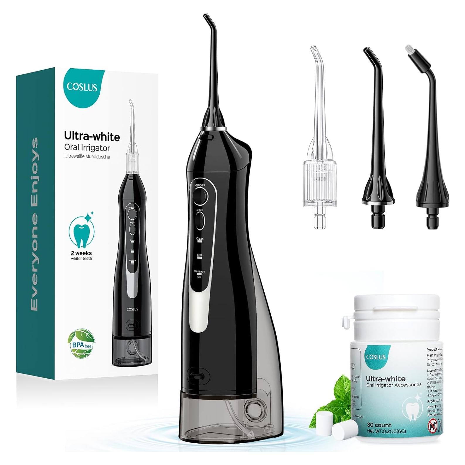 Hilo Dental Blanqueador COSLUS W40 con 30 Recargas Menta