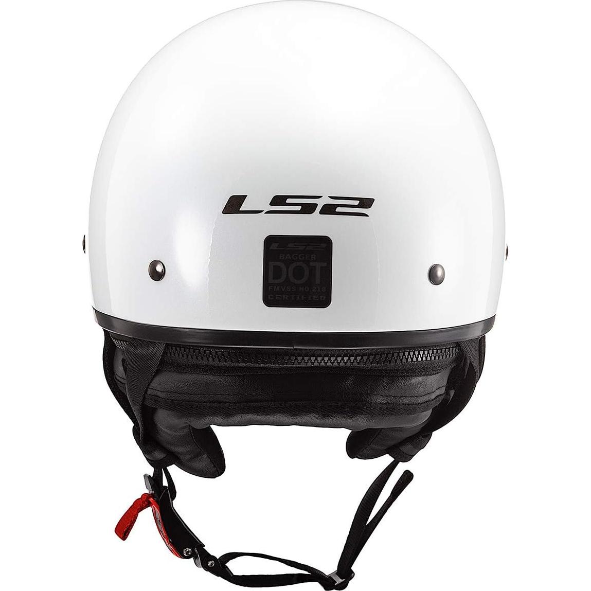 Casco LS2 Bagger 568 para motocicleta Blanco Brillante