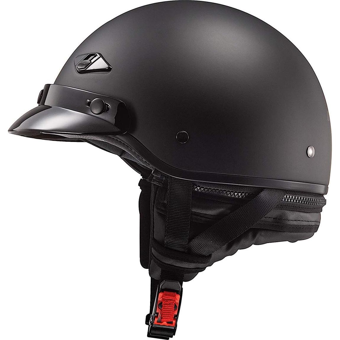 Casco LS2 Bagger 568 Unisex Negro Mate Acolchado Lavable