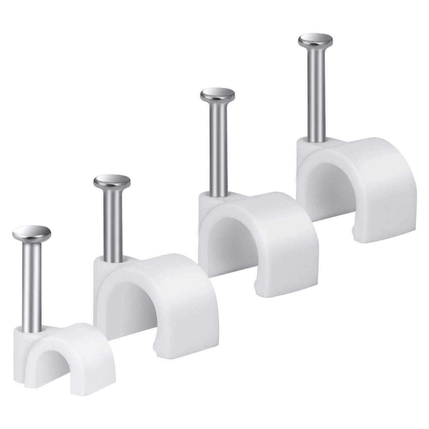 Clips para Cables Easytle 200 Piezas 4-10 mm Blanco