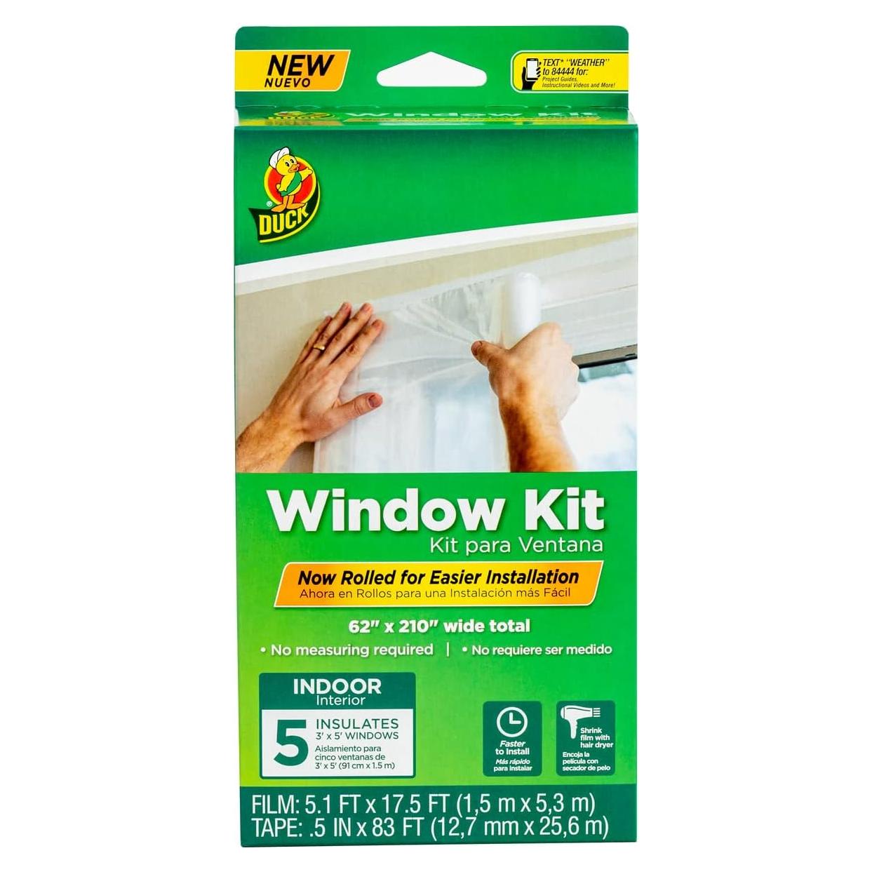 Kit de Aislamiento de Ventanas Duck Brand 150x533 cm Transparente