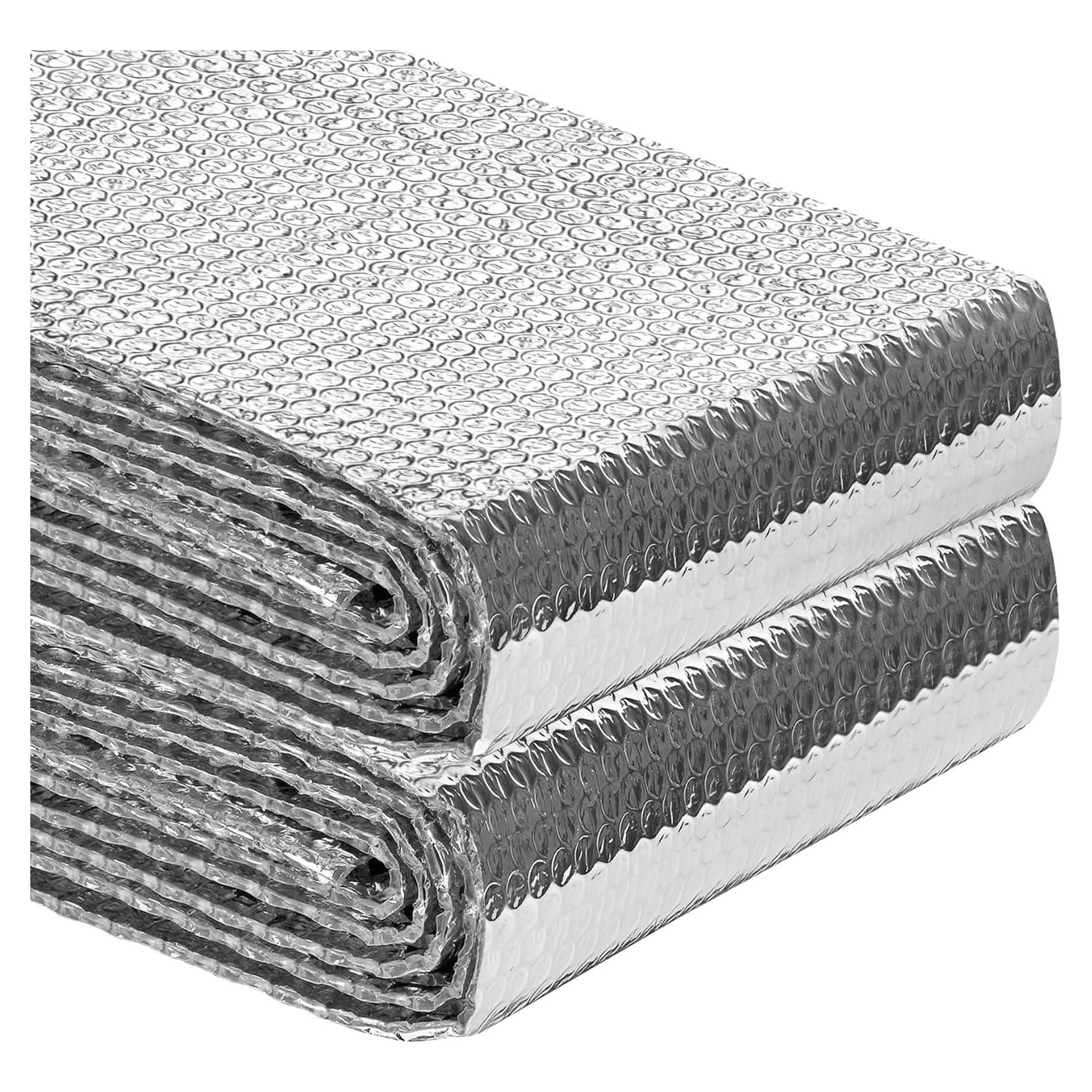 Rollo Aislante Reflectante 89cm x 3m Doble Burbuja Plata