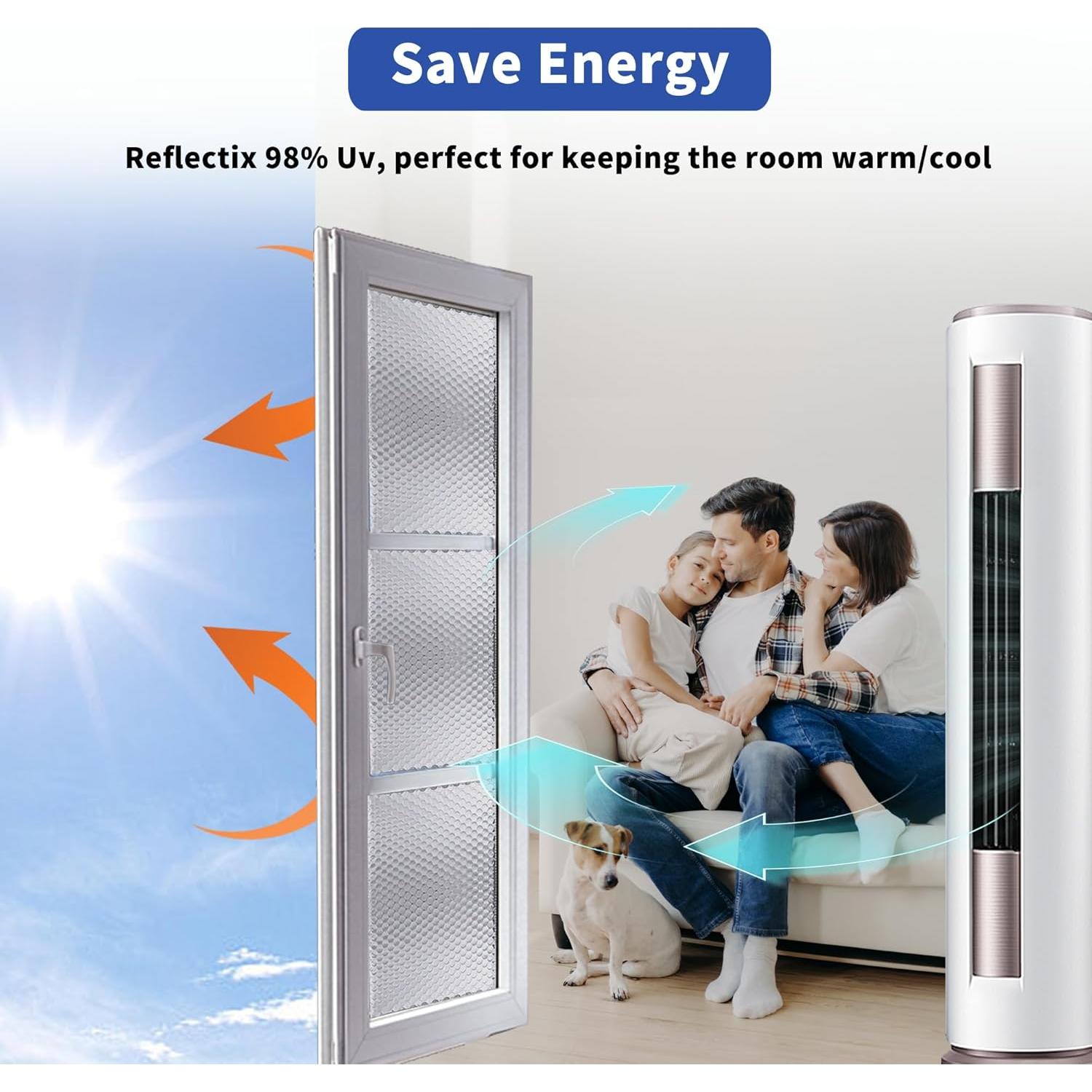 Aislamiento Reflectante Toldear 60cm x 3.05m para Ventanas