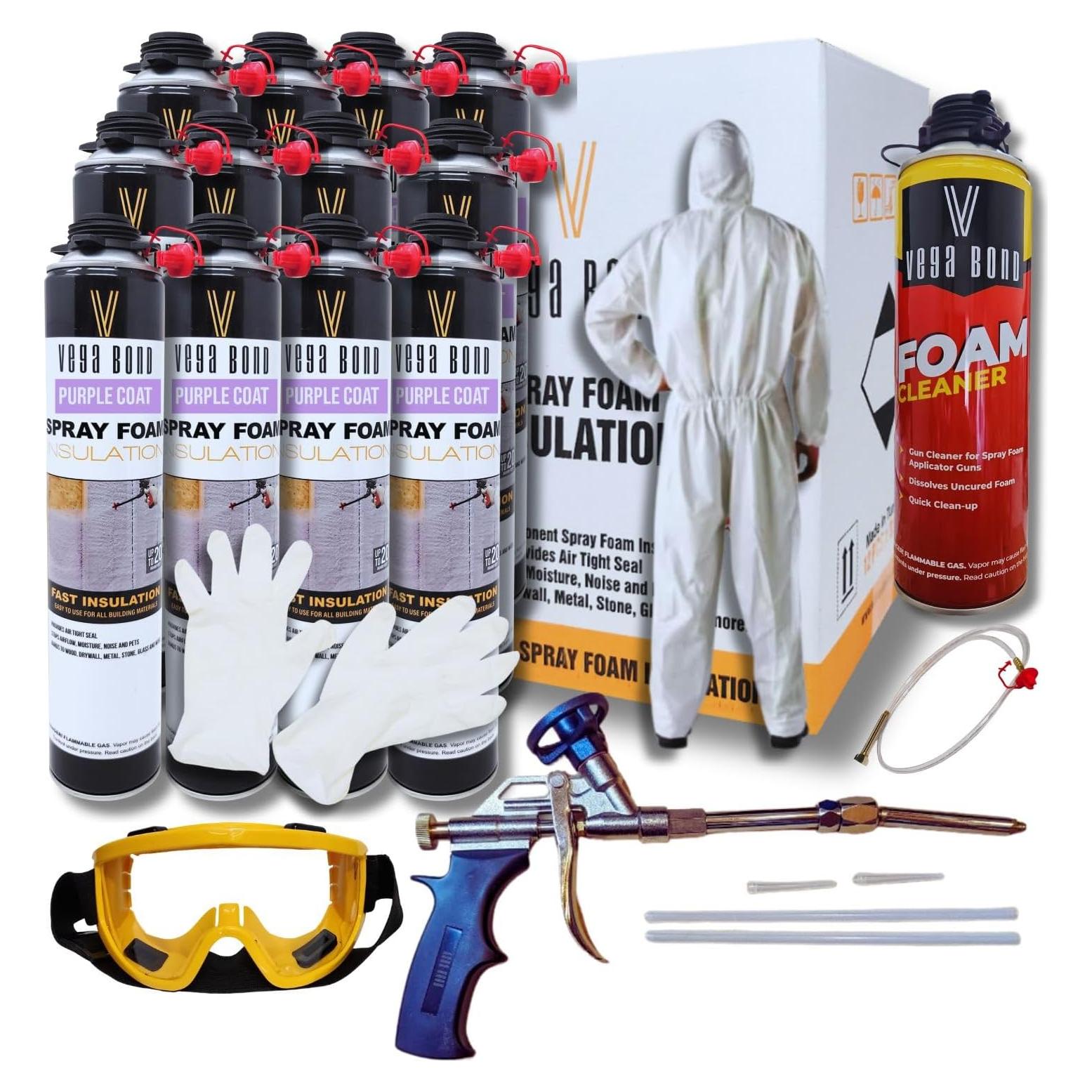 Aislamiento de Espuma en Spray Vega Bond Purplecoat 12 Paquete