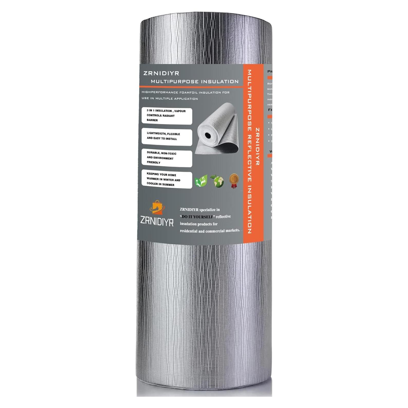 Rollo Aislante Foil Reflectante 3mm ZRNIDIYR 0.13kg 3.05m