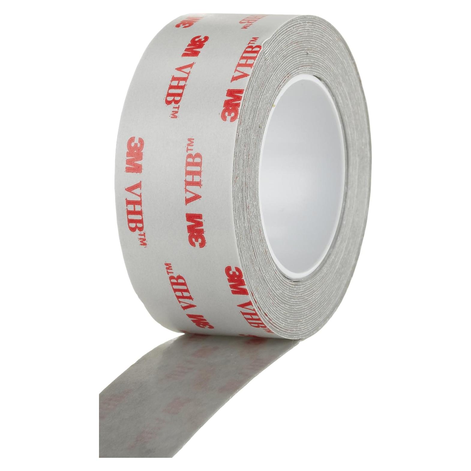 Cinta VHB 3M 4926, 2.54 cm x 4.57 m, Doble Cara, Gris