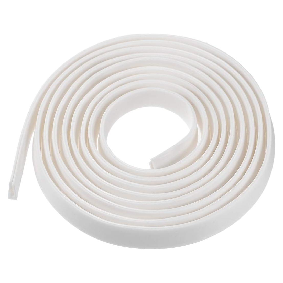 Protector de Bisel U de Silicona Blanca uxcell 3m x 7mm x 10mm