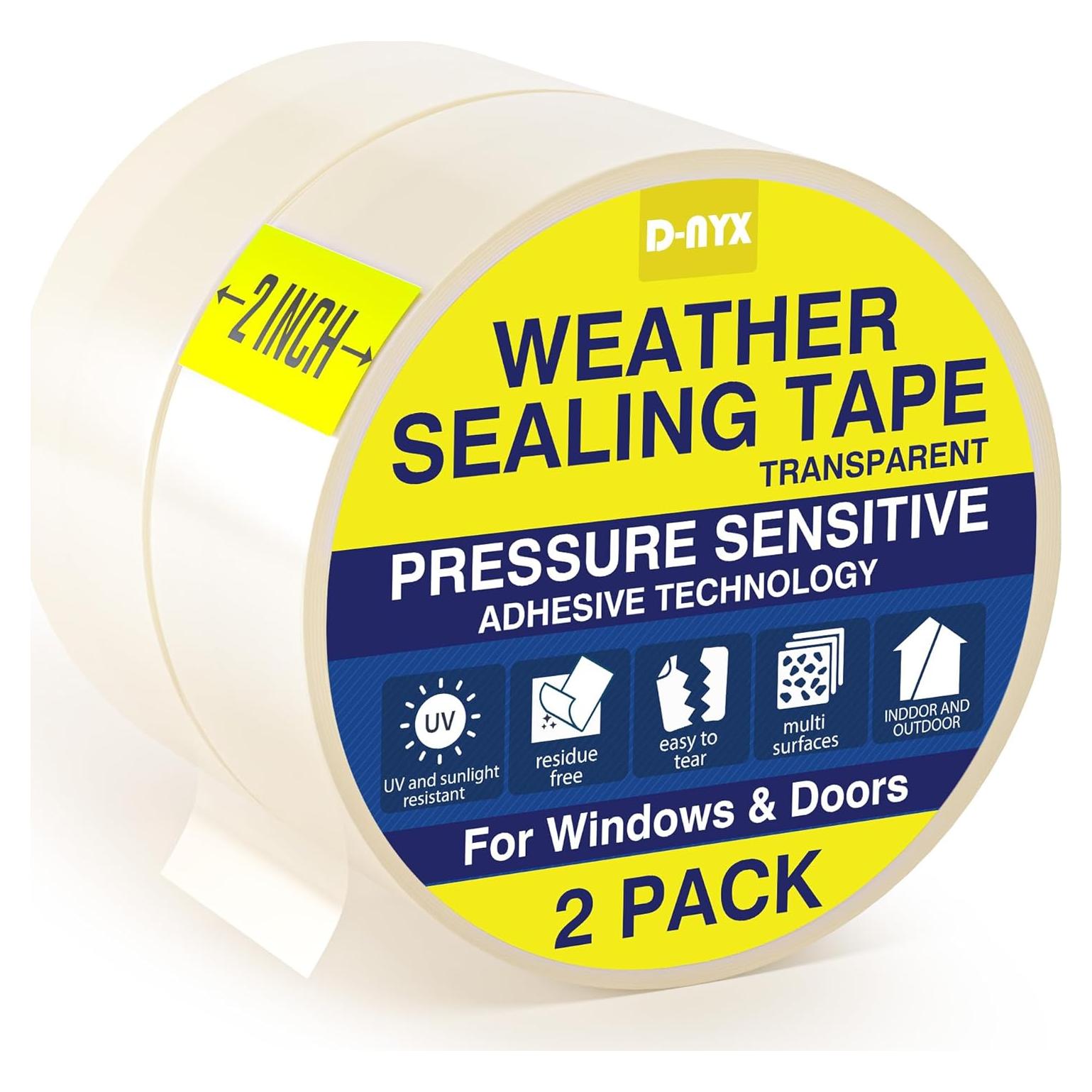 Cinta de Sellado D-NYX para Ventanas 2 Paquete 5.08 cm