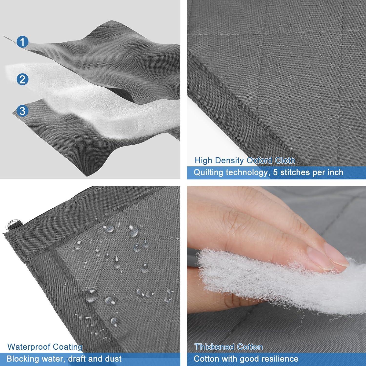 Cortina Aislante Térmica augblinds 89x208 cm Gris