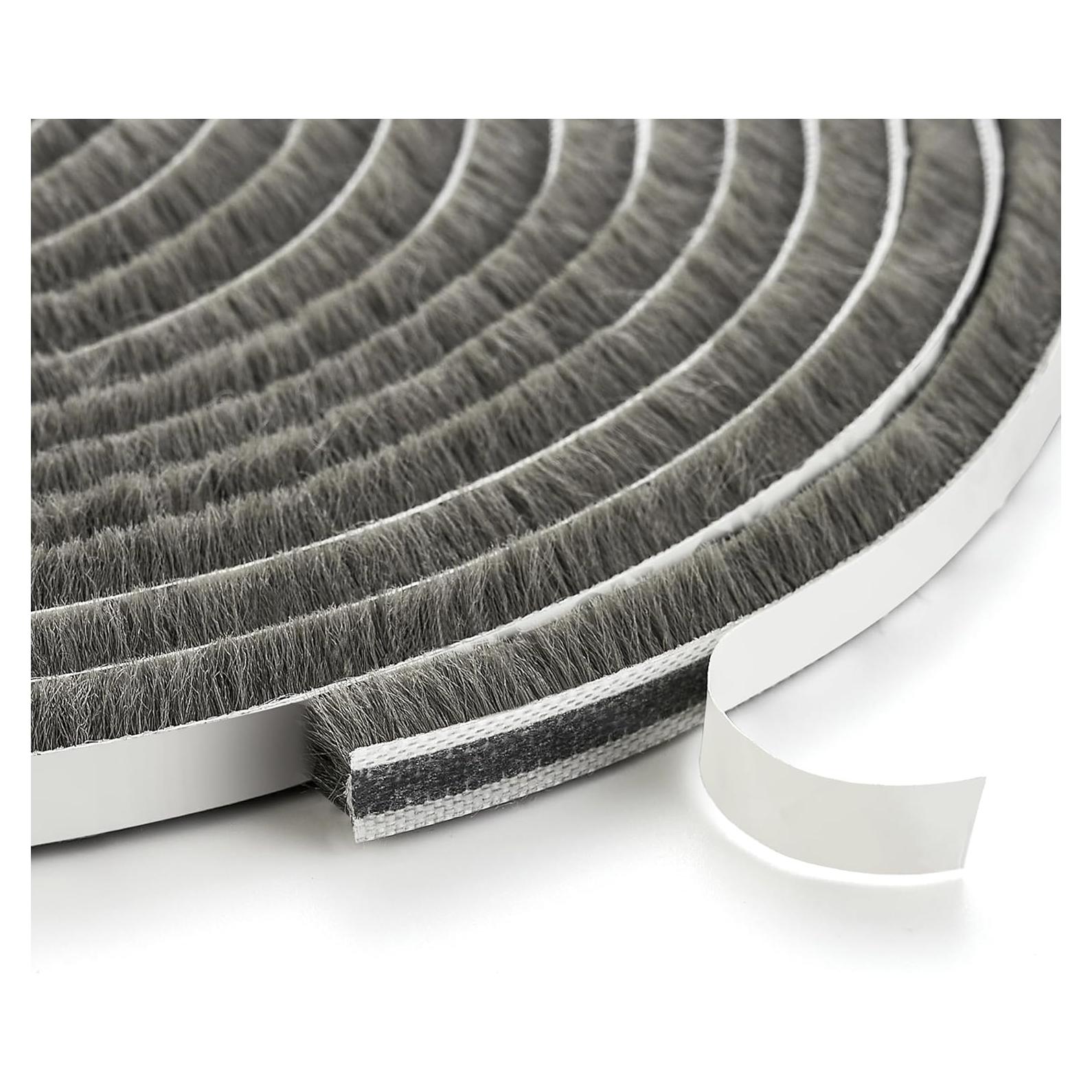 Tira Aislante Ravinte 10.06m Gris 0.35" x 0.35" para Ventanas