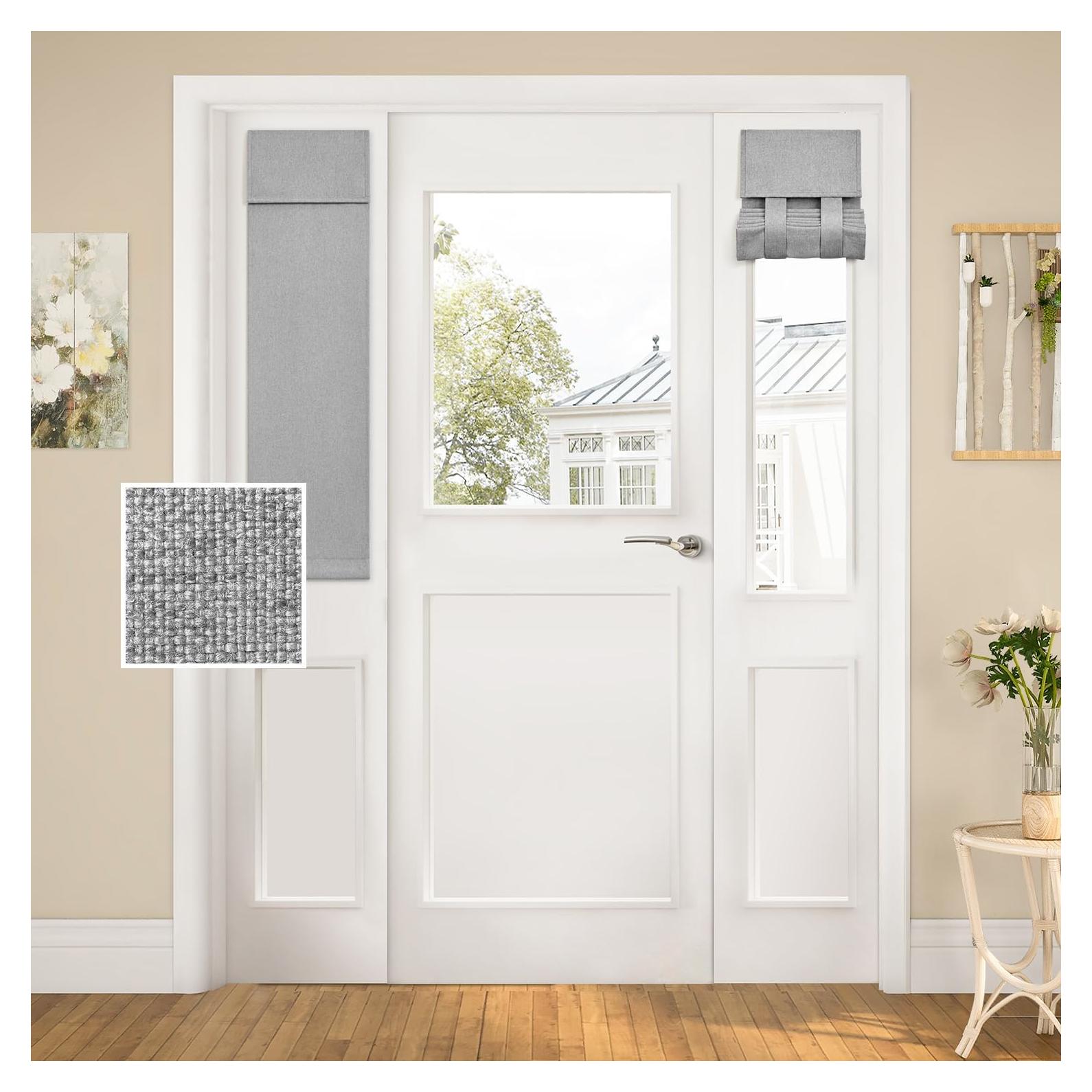 Cortina Blackout HOMEIDEAS 30x101 cm Gris Claro Aislante