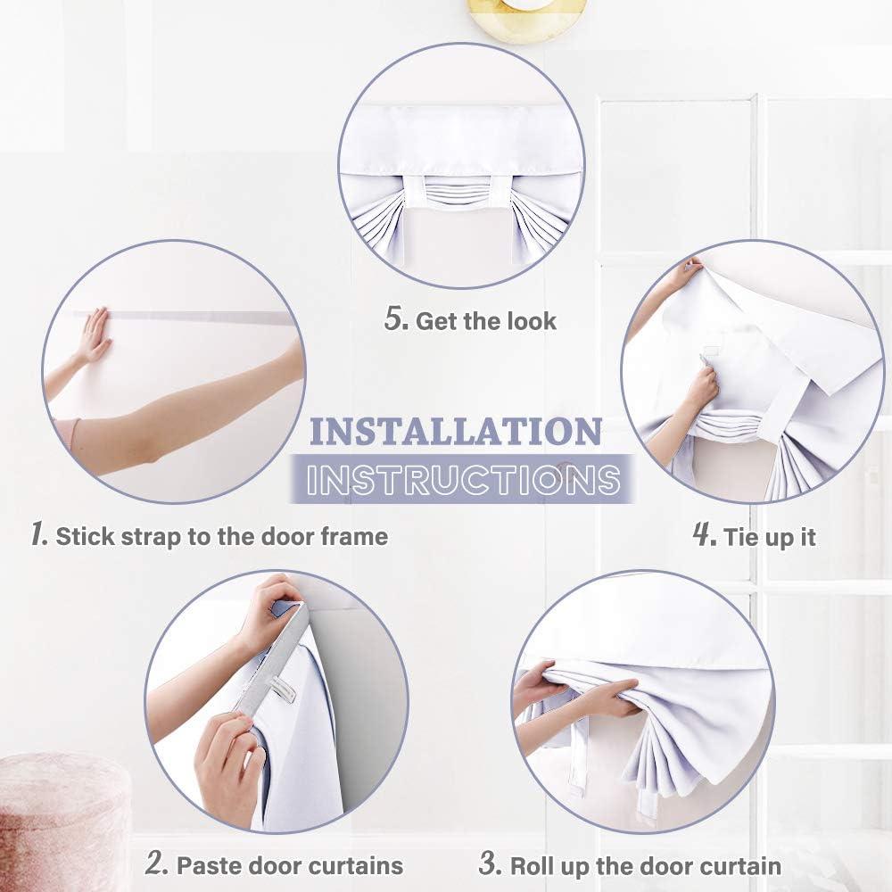 Cortina RYB HOME Autoadhesiva 26x69 cm Blackout Blanca