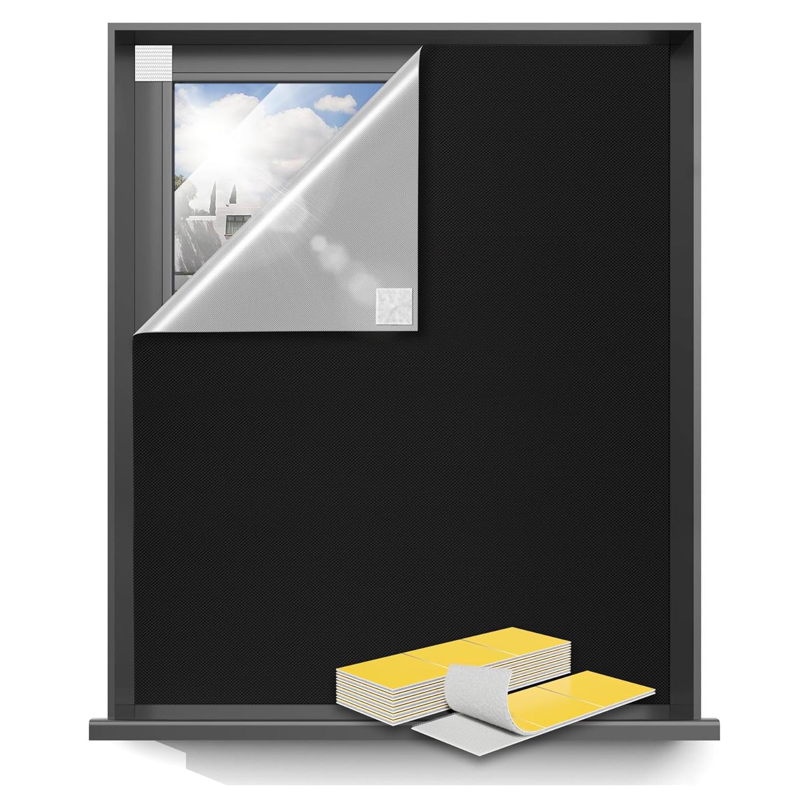 Cortinas Opacas Sumobaby 145x145cm - Negro, 100% Oscurecimiento