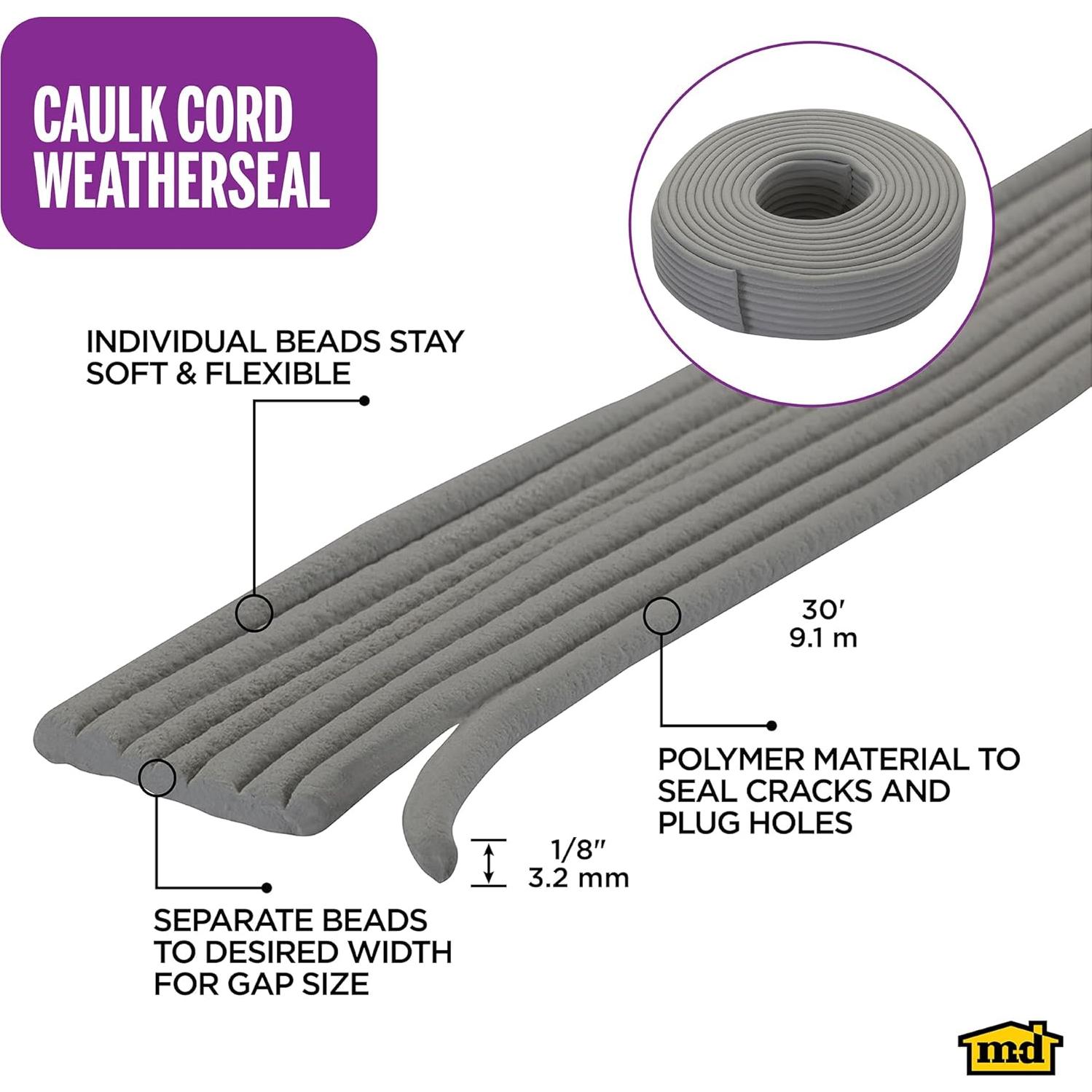 Cordón de Calafateo M-D Building Products 9.14 m Gris