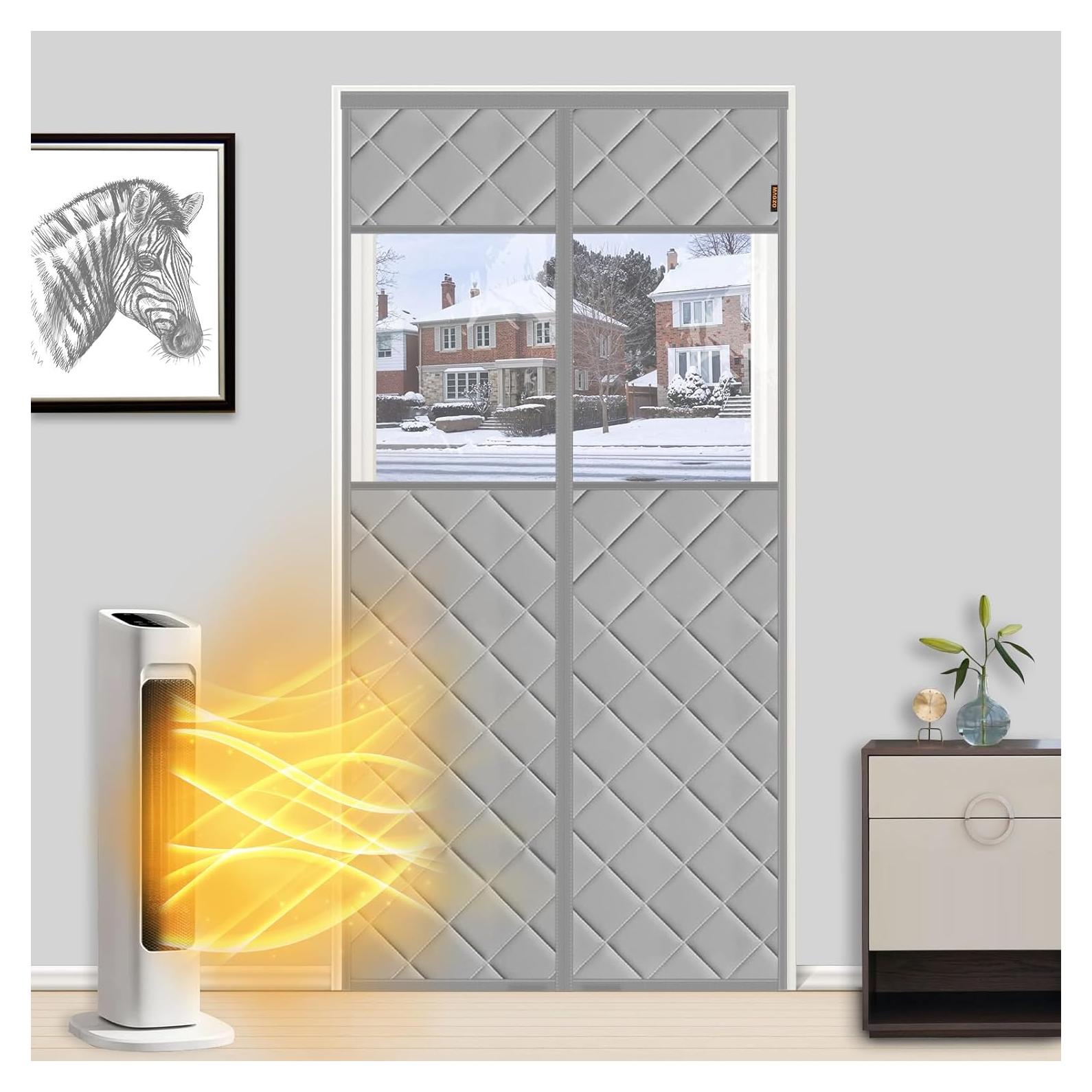 Cortina de Puerta Aislante Térmica MAGZO 91.44x203.2cm Gris