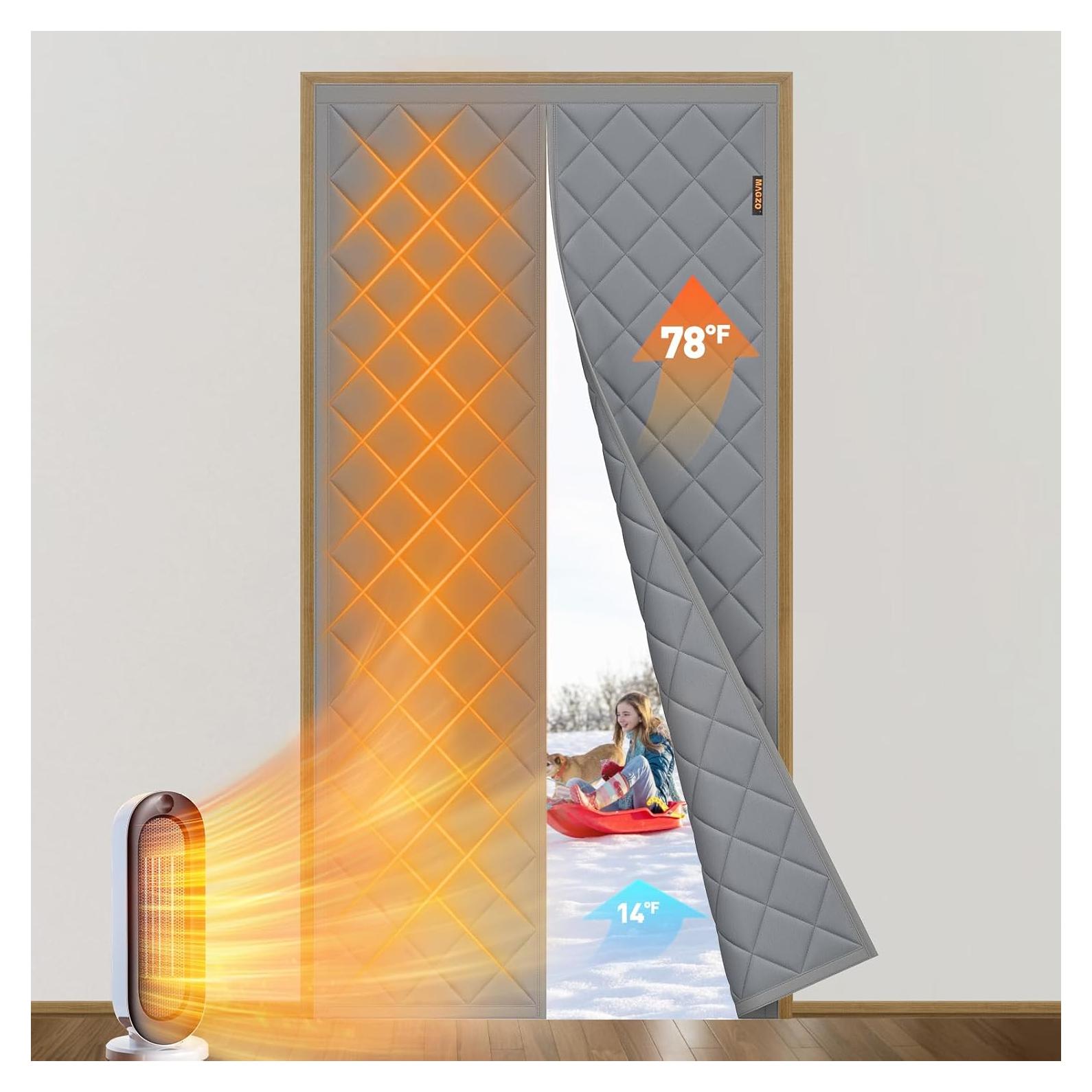 Cortina Térmica Aislante Magnética MAGZO 86.36x203.2cm Gris