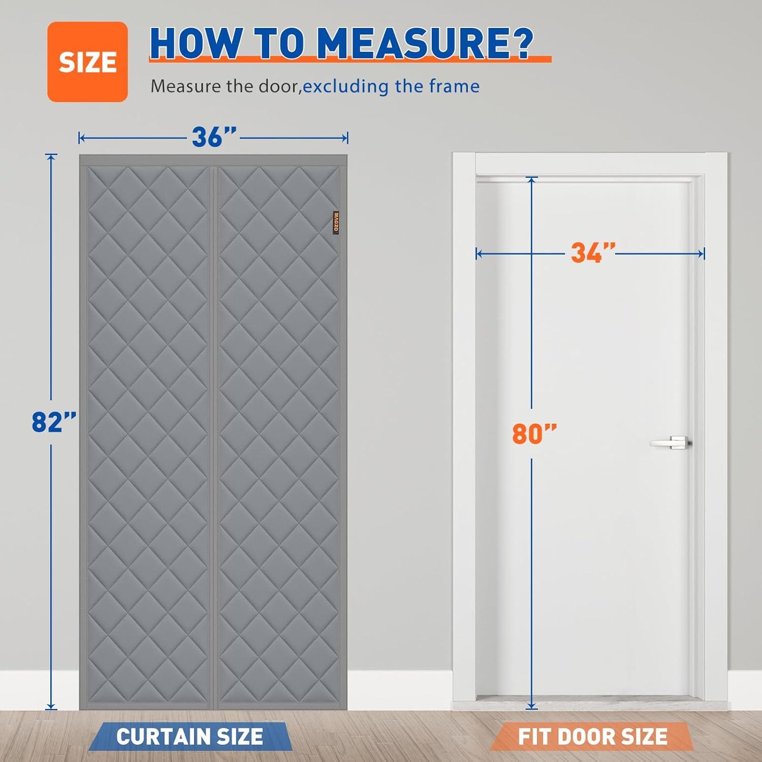 Cortina Térmica Aislante Magnética MAGZO 86.36x203.2cm Gris