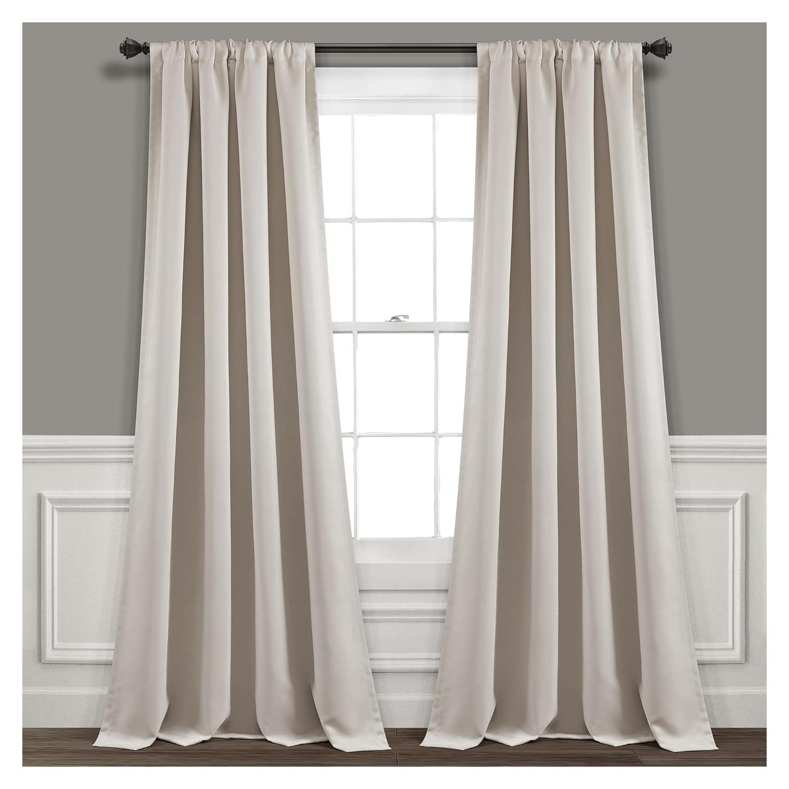 Panel de Cortina Blackout Lush Decor Trigo 132x241 cm Paquete de 2