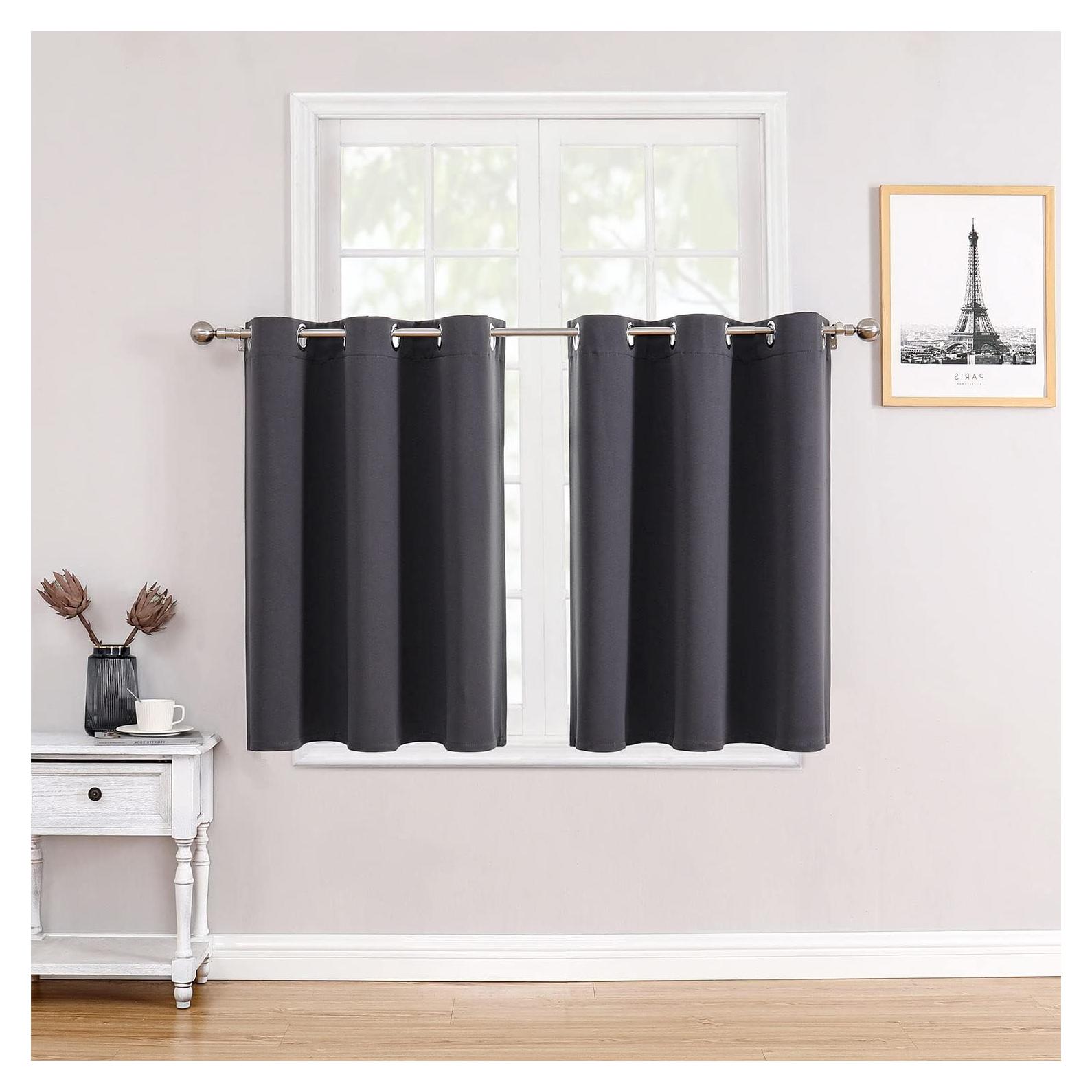 Cortinas Térmicas Aislantes ChrisDowa 2 Paneles 106.68x91.44cm Gris