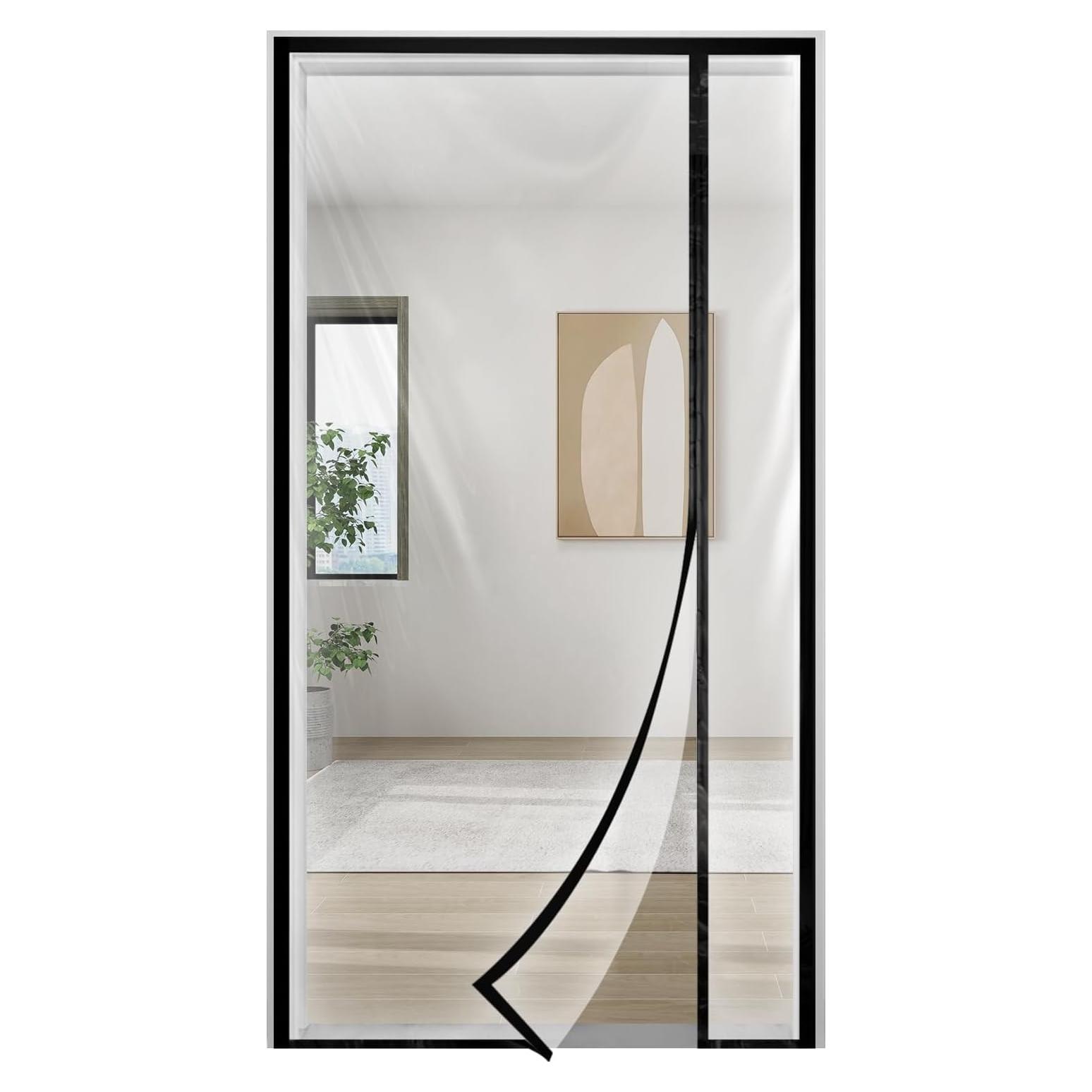 Cortina de Puerta Aislante Skloopearg 91.4x208.3 cm Transparente