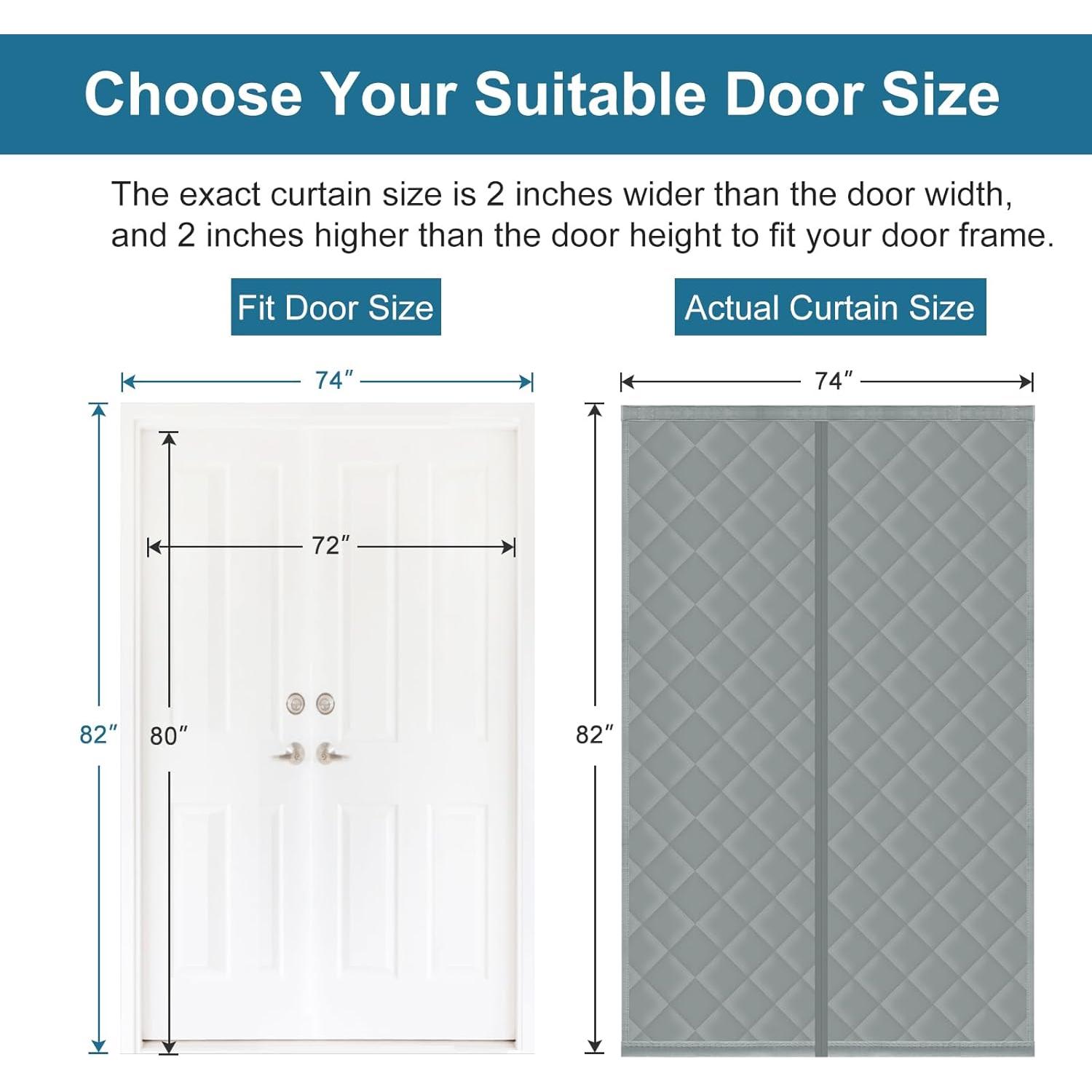 Cortina Térmica Aislada Magnética Augblinds 183x203 cm Gris